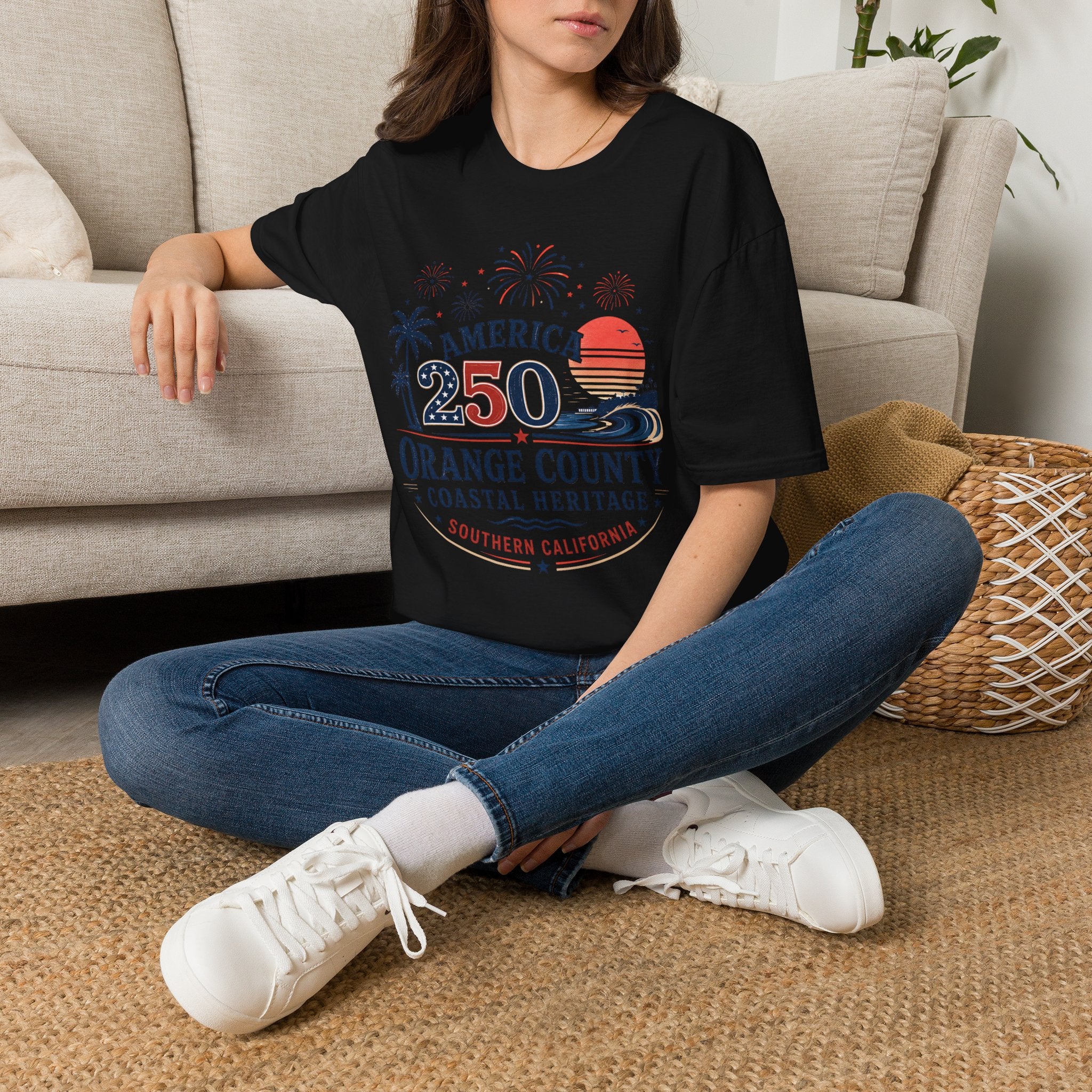 America 250 Orange County California Coastal Heritage T-Shirt