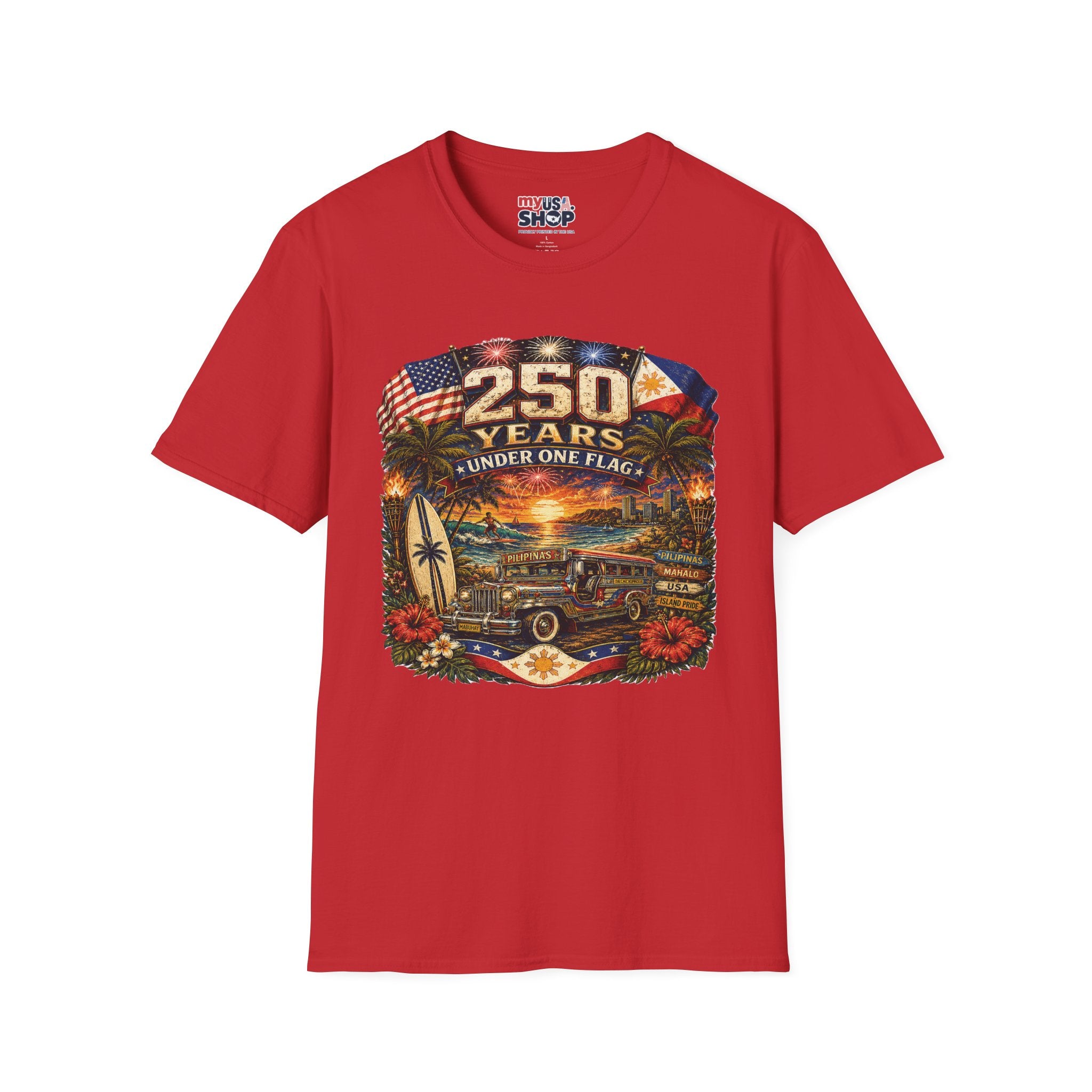 America 250 Years Under One Flag — USA & Philippines Patriotic