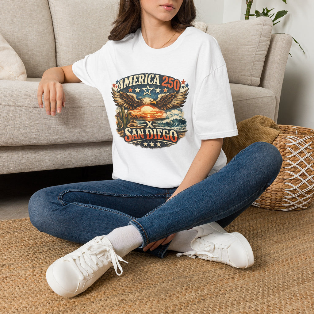 America 250 San Diego California Coastal Tee