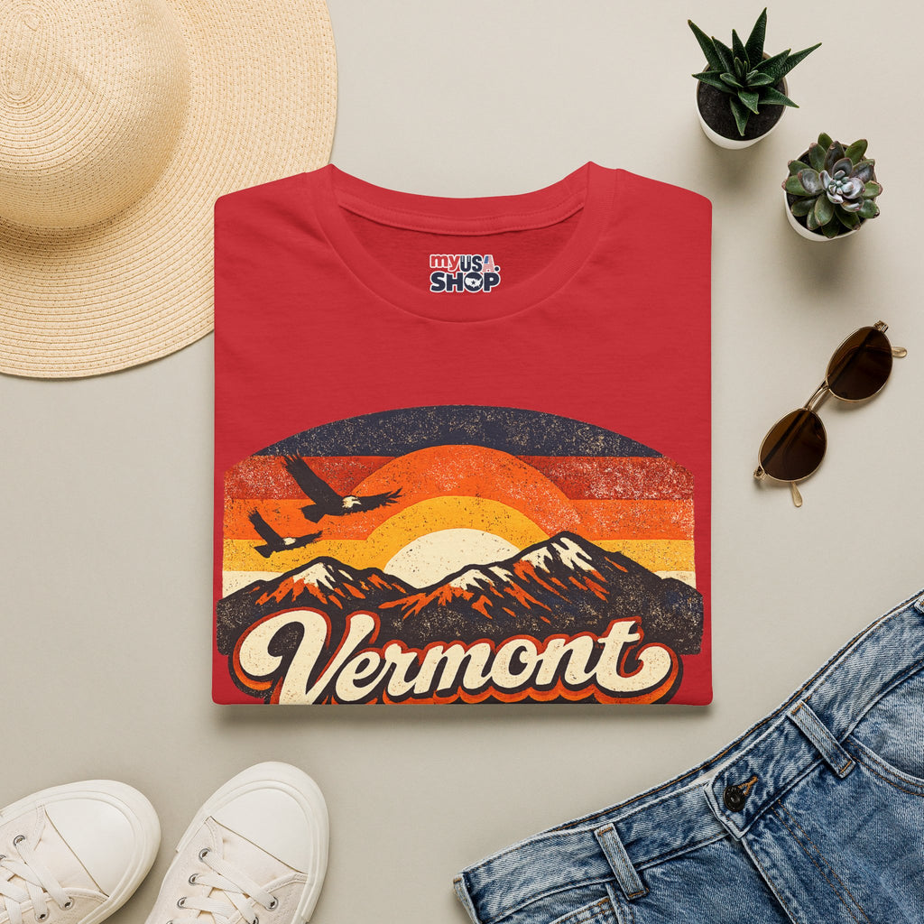 America 250 Vermont Sunset T-Shirt – Vintage Mountains