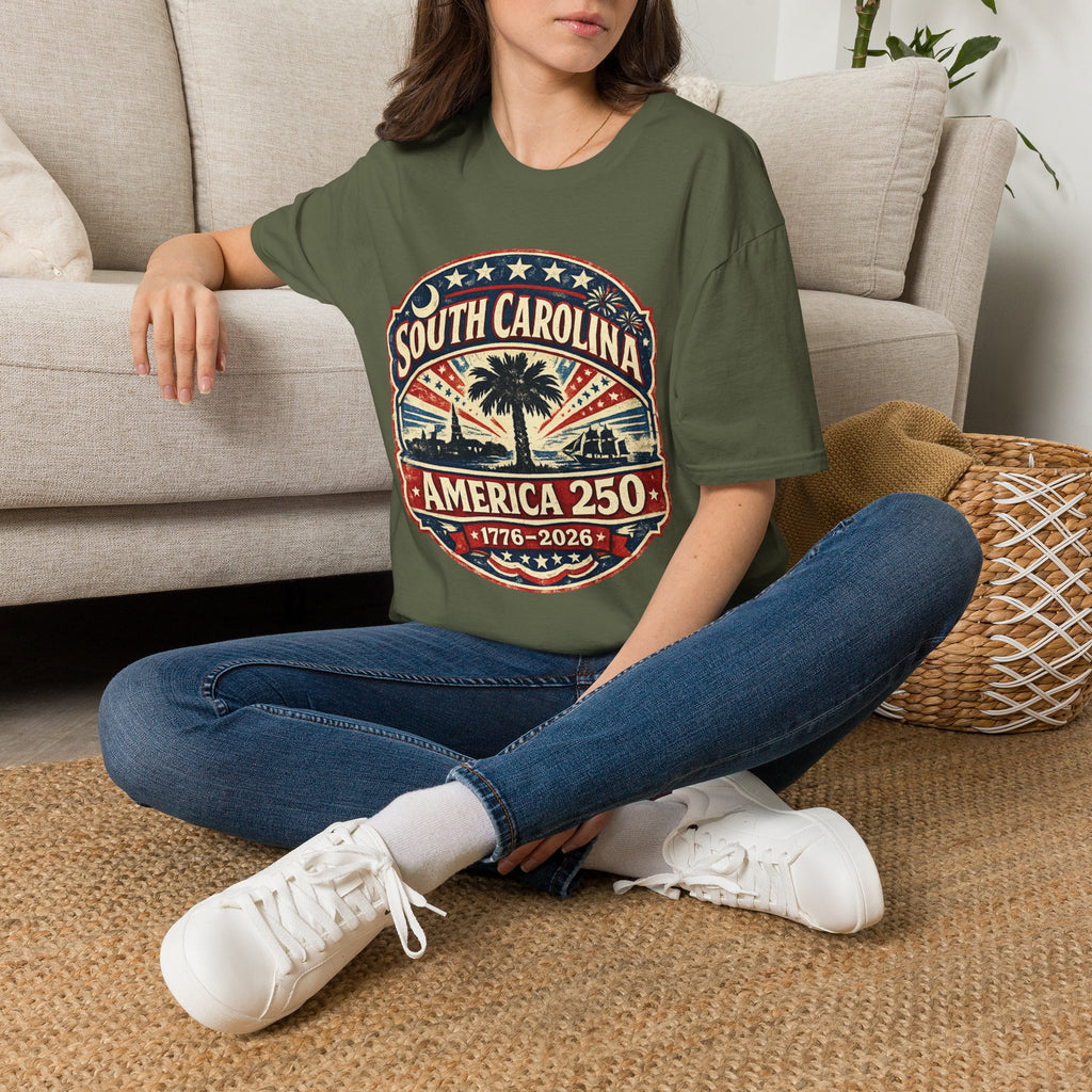 America 250 South Carolina Anniversary T-Shirt — Retro State Pride Tee