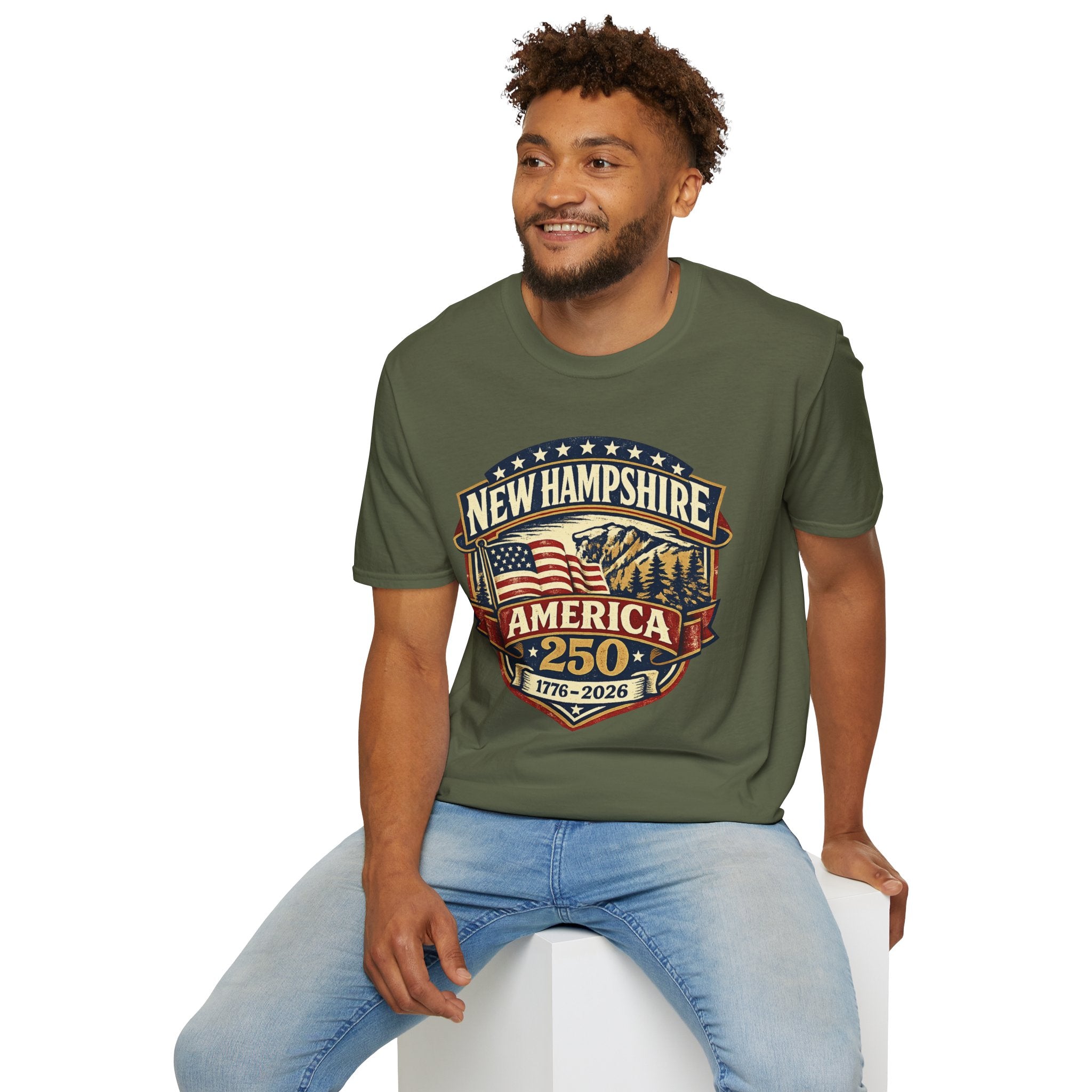 New Hampshire America 250 T-Shirt — 1776–2026 Anniversary State Pride
