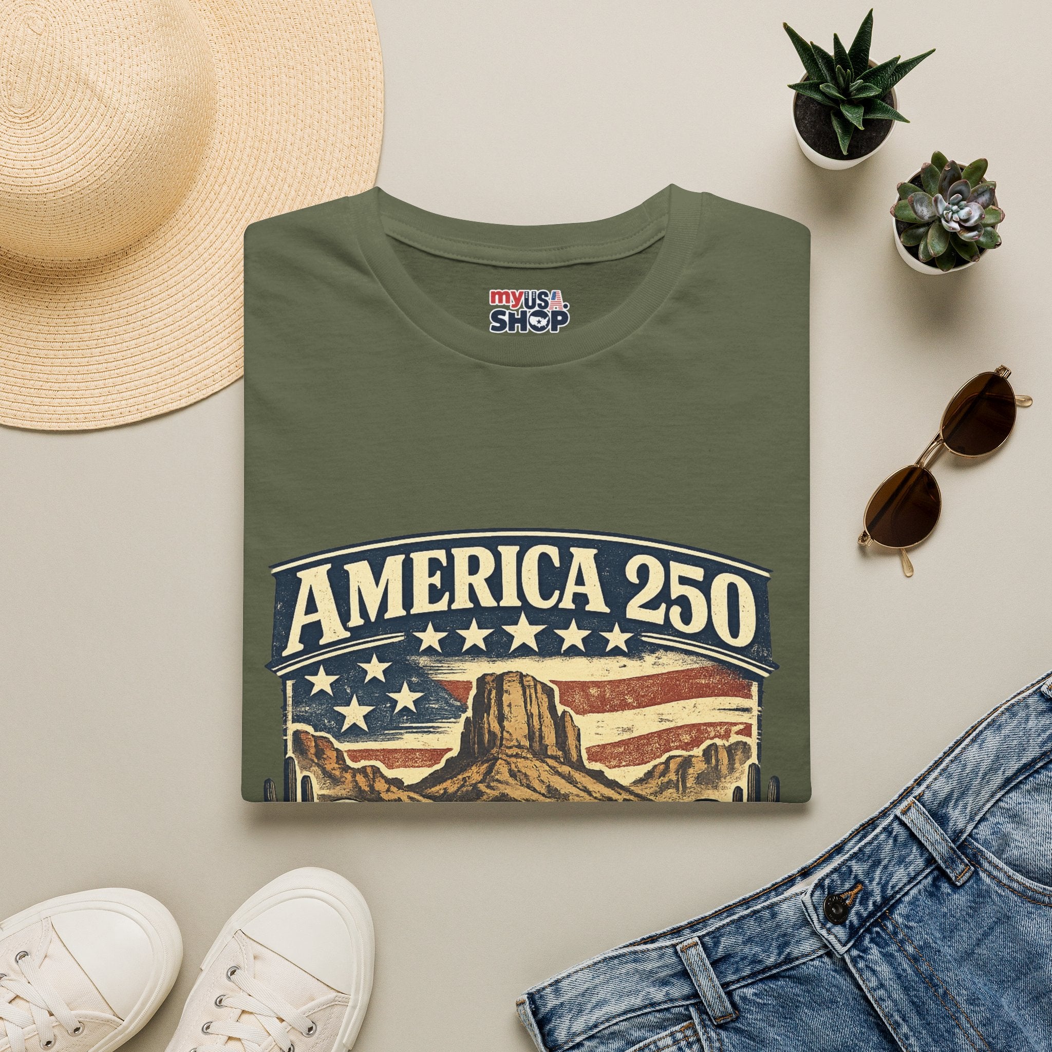 America 250 Shirt — Oregon Western Pioneer Trail Graphic Tee