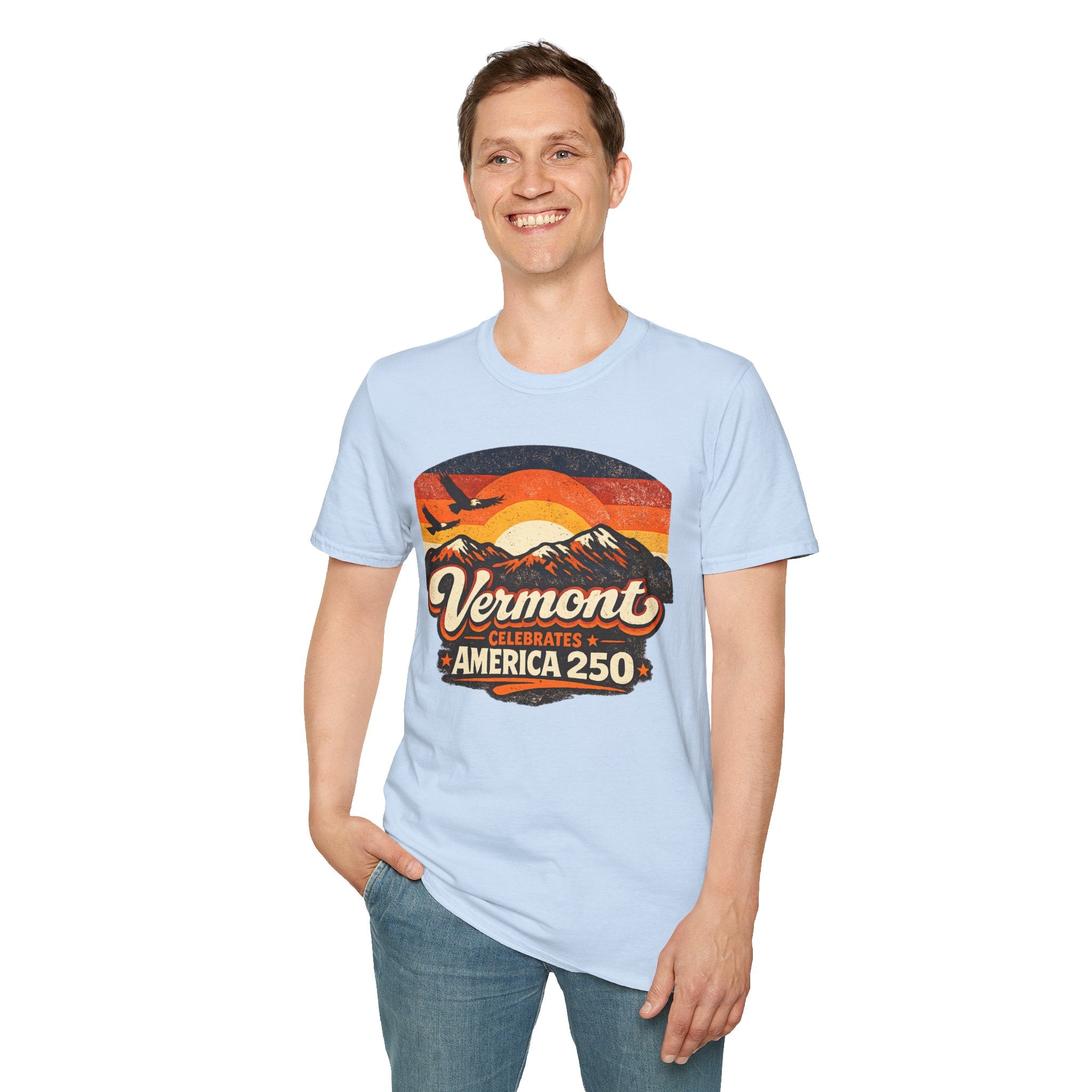 America 250 Vermont Sunset T-Shirt – Vintage Mountains