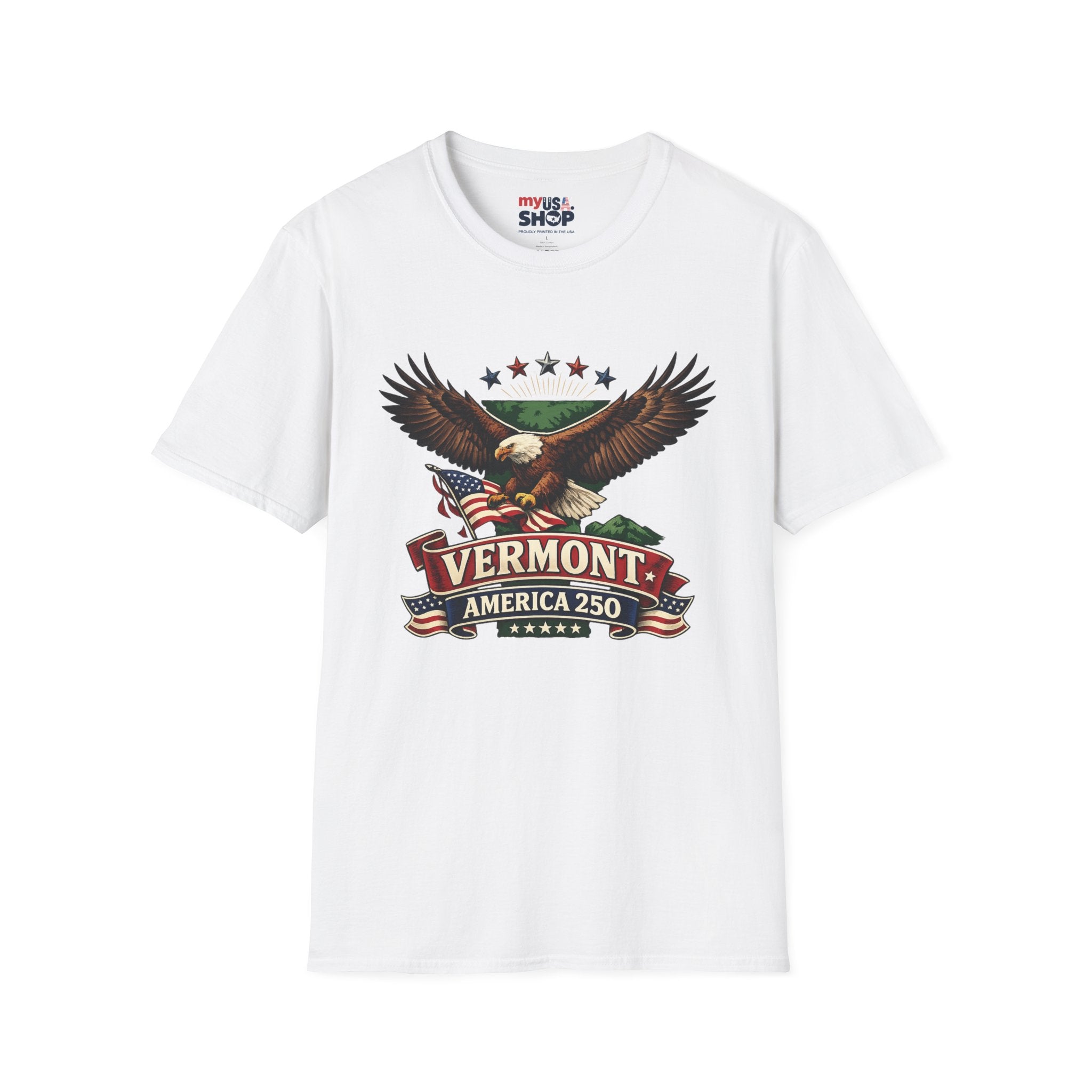 America 250 – Vermont Eagle Heritage Vintage Tee Design