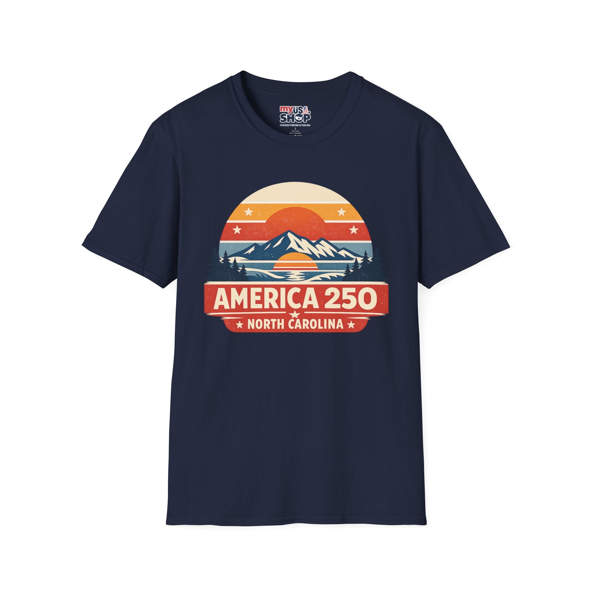 America 250 North Carolina - Mountain Sunset T-Shirt