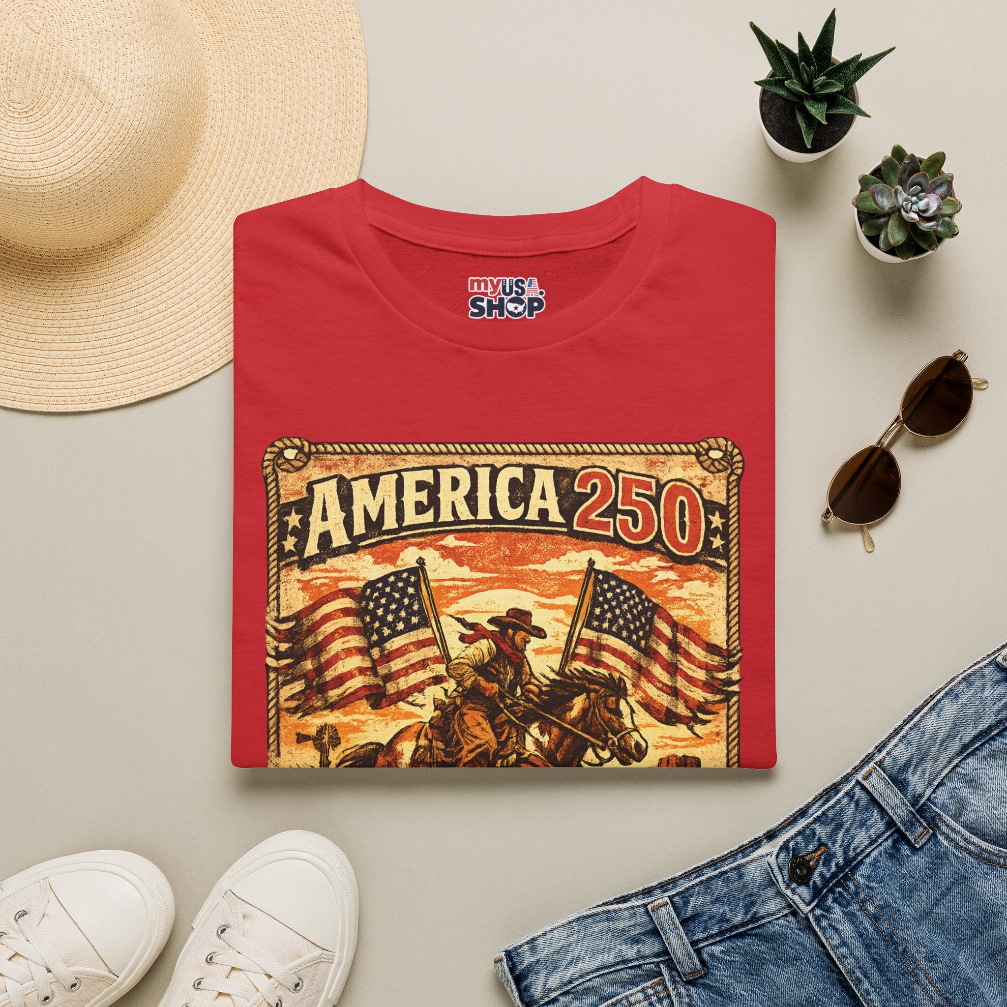 America 250 Nebraska Strong T-Shirt — Patriotic Centennial Retro Tee