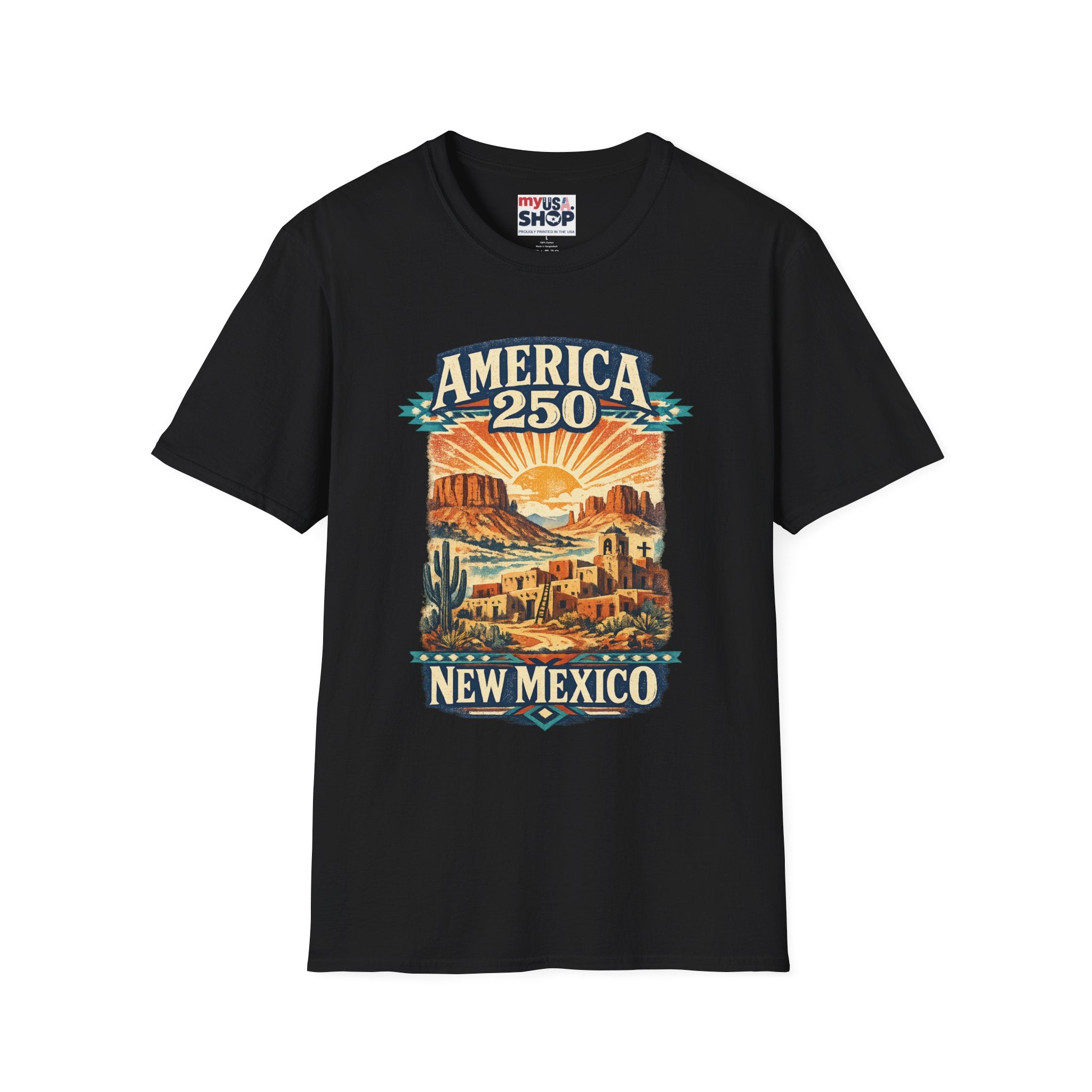 America 250 x New Mexico — Vintage Desert Sunset