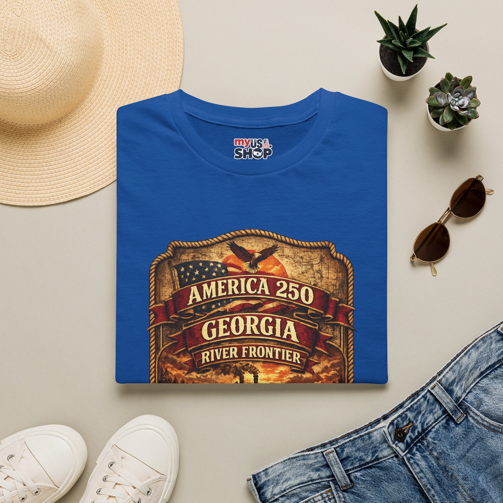America 250 Georgia - River Frontier T‑Shirt