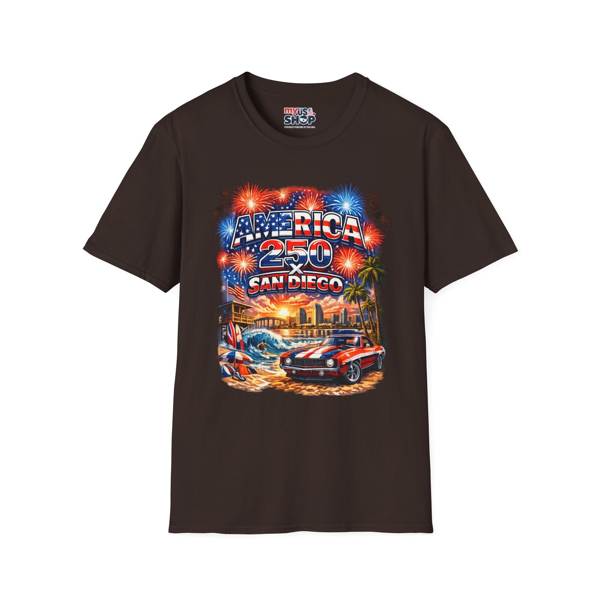 America 250 San Diego California Festival Tee