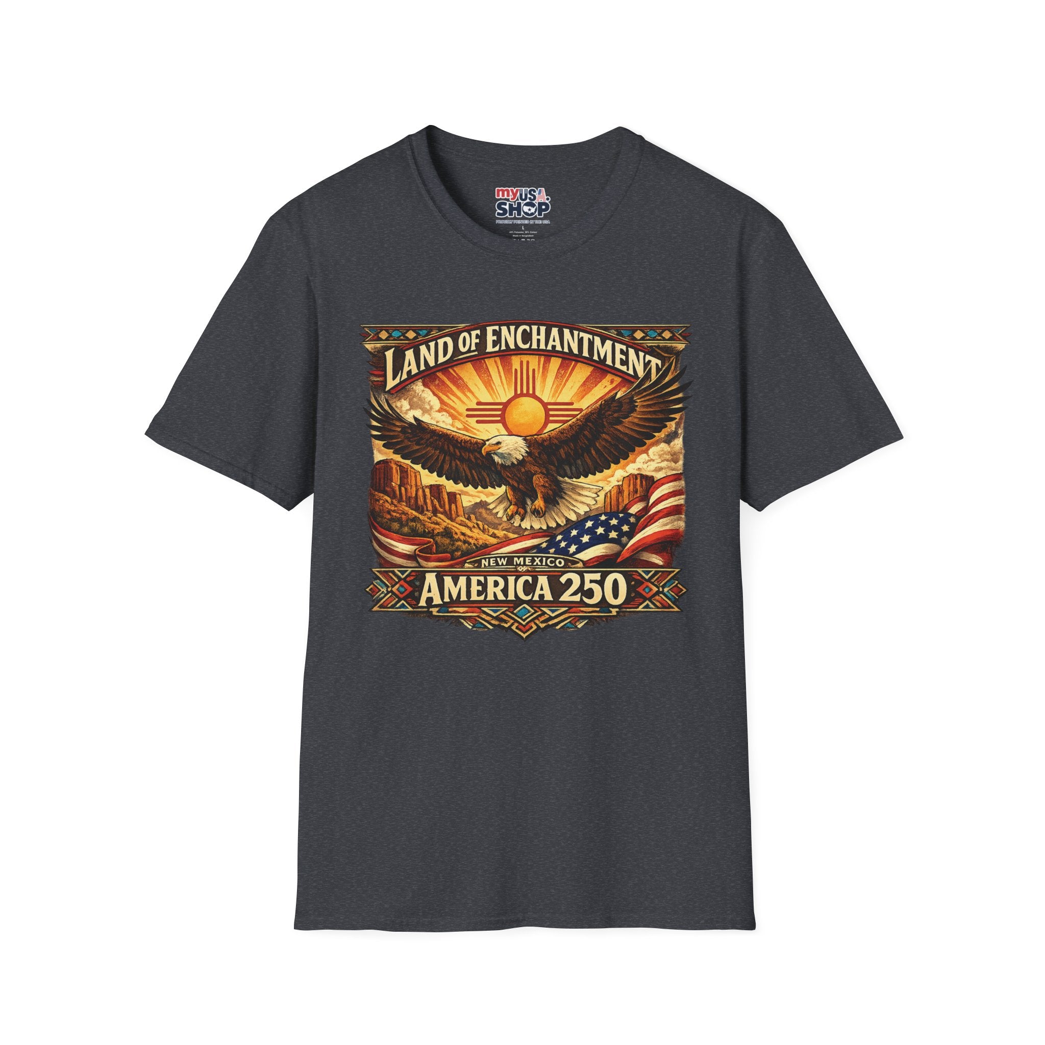 America 250 Land of Enchantment Eagle — New Mexico Patriotic Graphic Tee