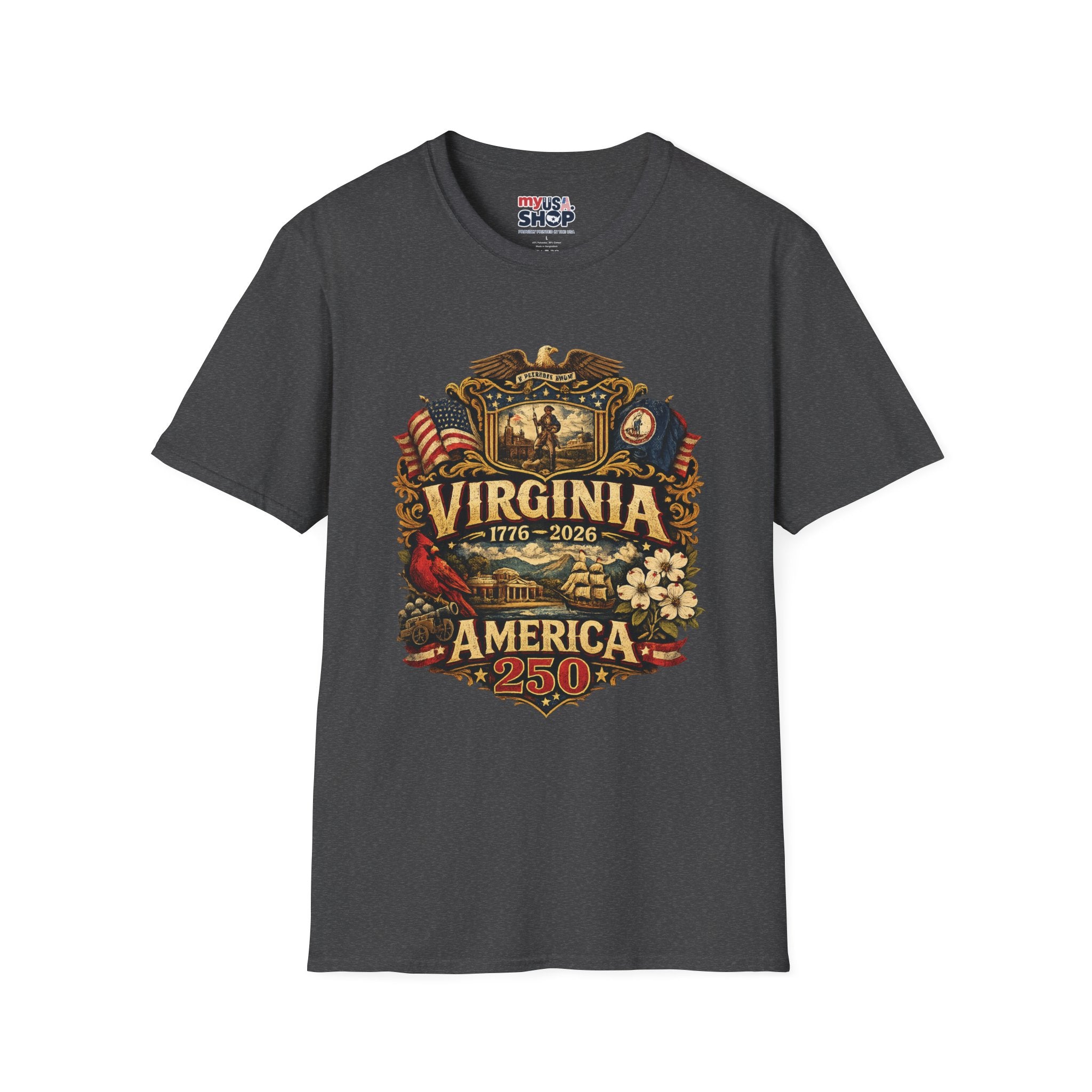 America 250 Co Virginia 250th Anniversary T-Shirt - Commemorative State Pride Tee