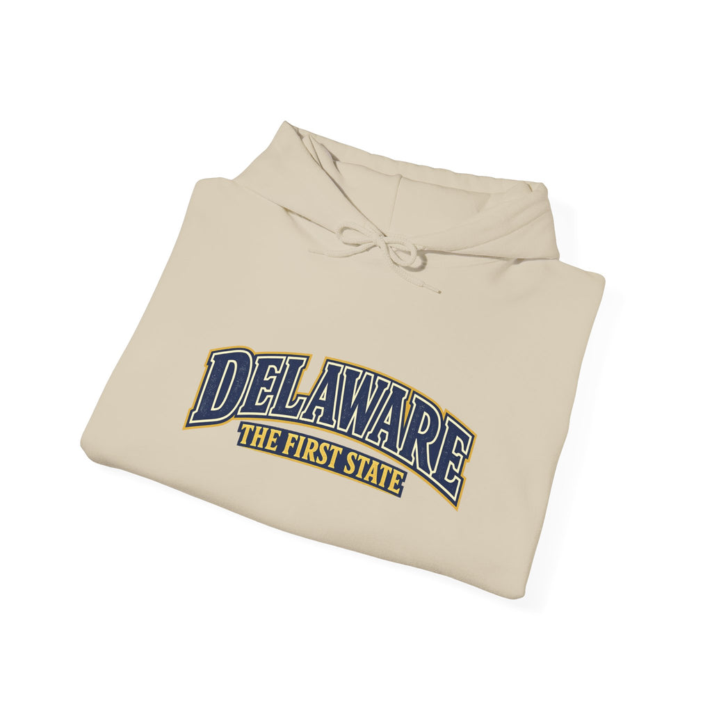 Delaware The First State Heavy Blend Hooded Sweatshirt