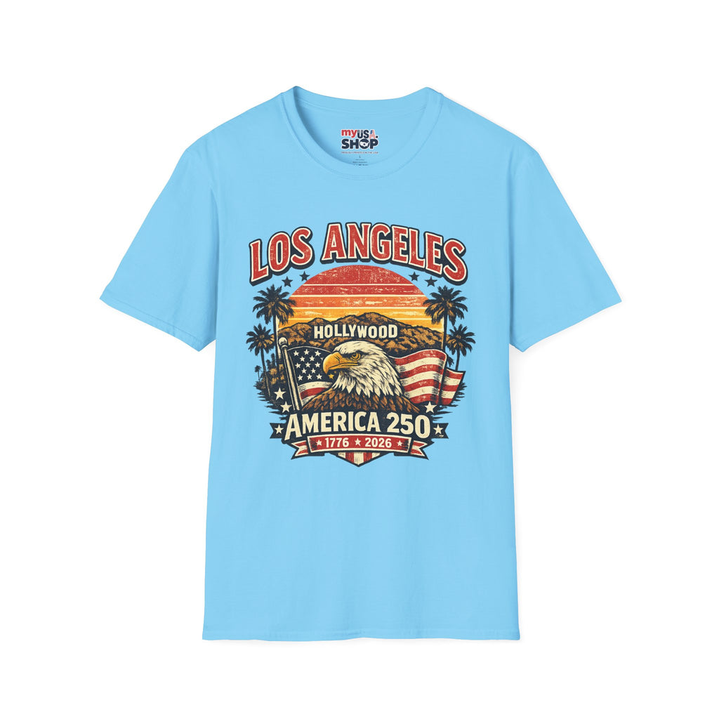 America 250 Vintage Los Angeles Freedom Celebration California Tee