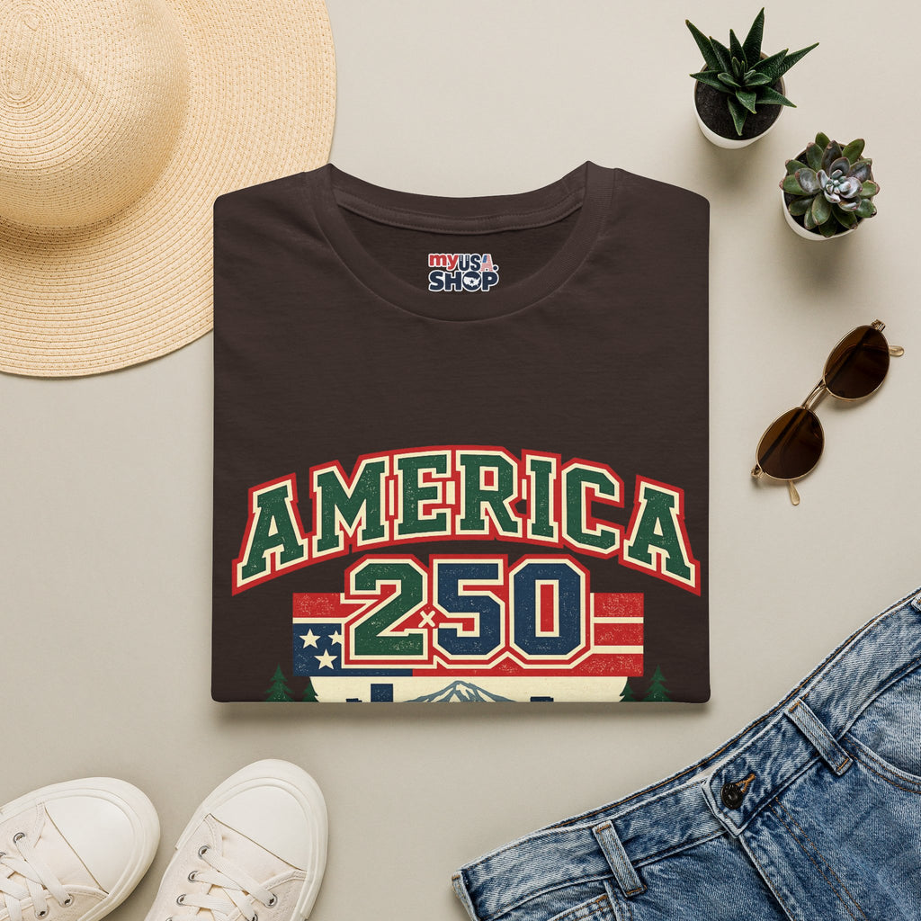 America 250 Shirt — Oregon Retro Collegiate Northwest Graphic Tee