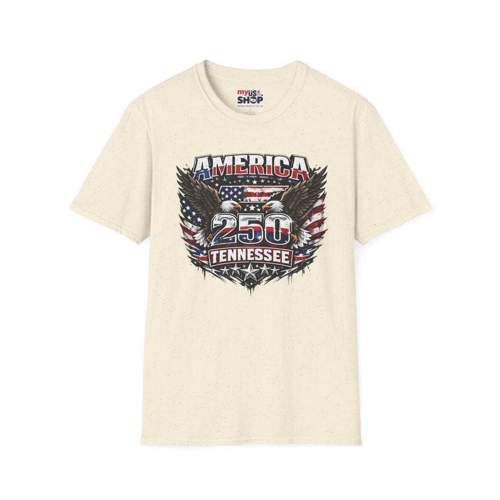 America 250 Tennessee T-Shirt — Vintage Patriotic Eagle Graphic Tee