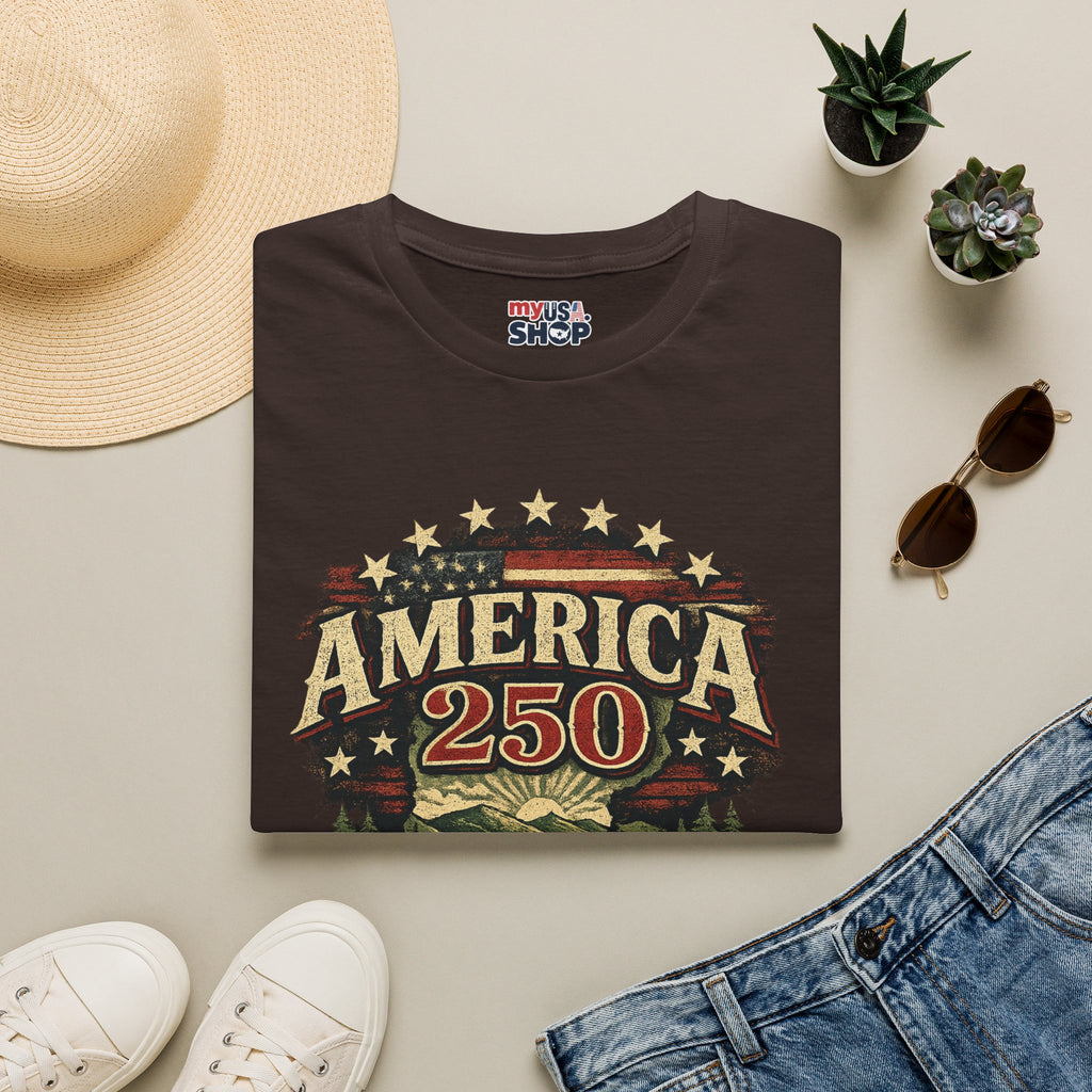 America 250 – Vermont “The Green Mountain State” Vintage Tee Design