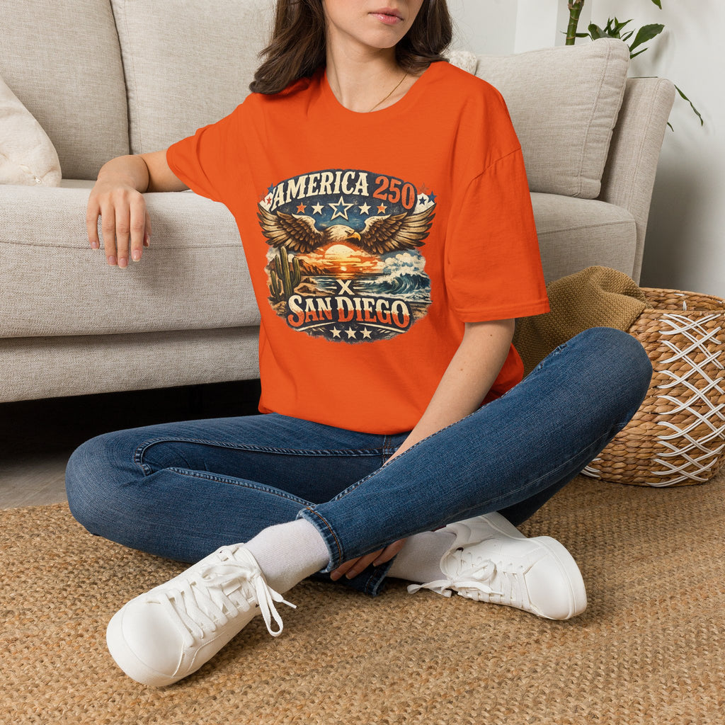 America 250 San Diego California Coastal Tee