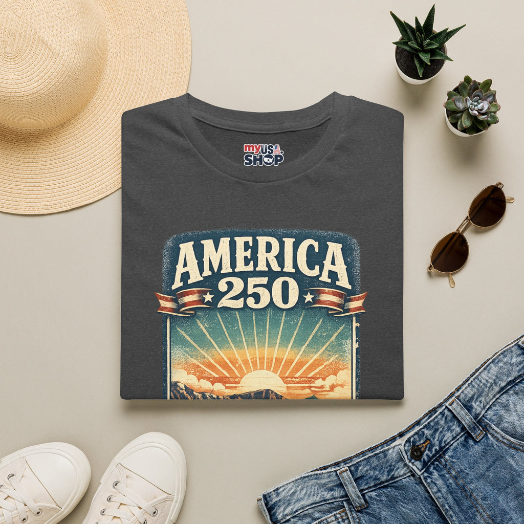 Oregon America 250 Shirt — Crater Lake Sunset Vintage Tee