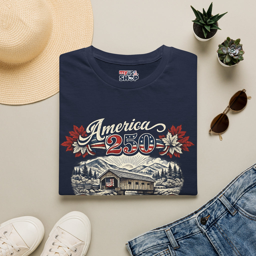 America 250 – Vermont 250 Years of American Spirit Vintage Tee Design