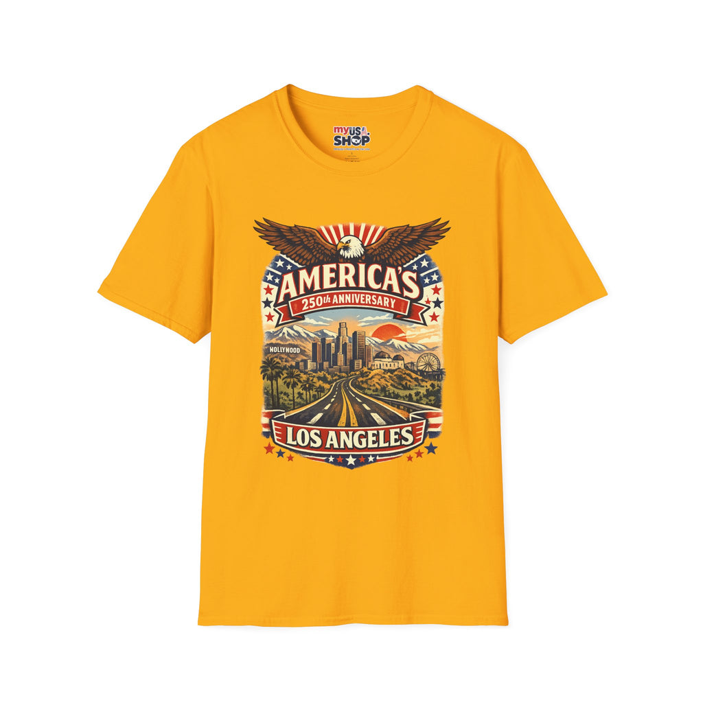 America 250 Patriotic Route to Los Angeles California Tee