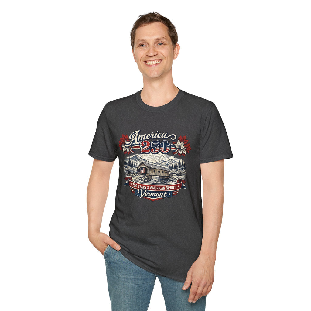 America 250 – Vermont 250 Years of American Spirit Vintage Tee Design