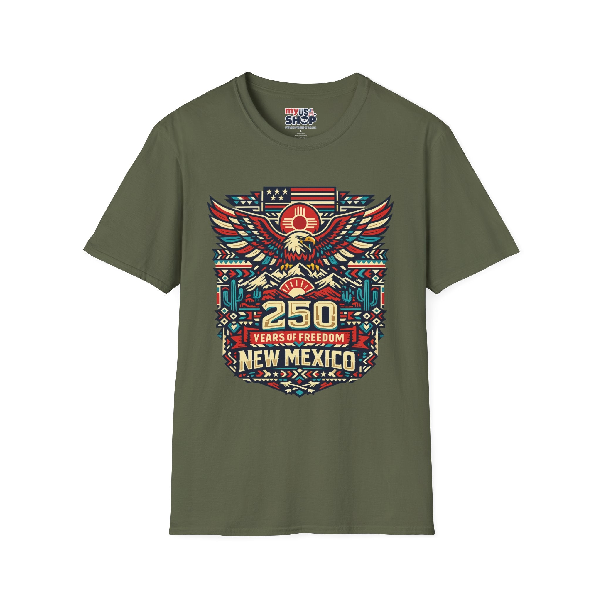 America 250 x New Mexico 250th Anniversary Eagle — State Pride Patriotic
