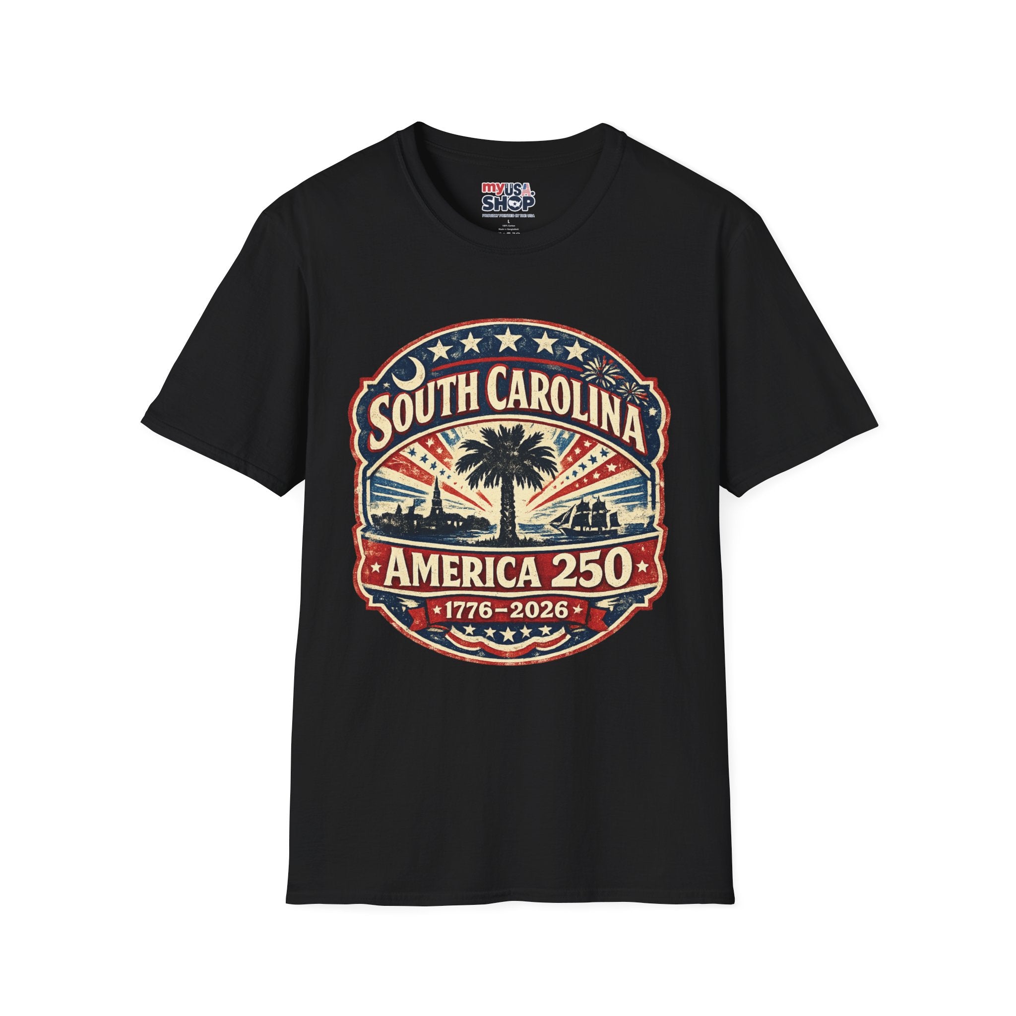 America 250 South Carolina Anniversary T-Shirt — Retro State Pride Tee