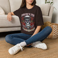 America 250 Chicano Skull– Patriotic Sugar Skull with Roses