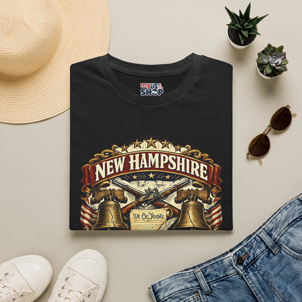 America 250 New Hampshire Heritage T-Shirt — We the People 250th Anniversary Vintage