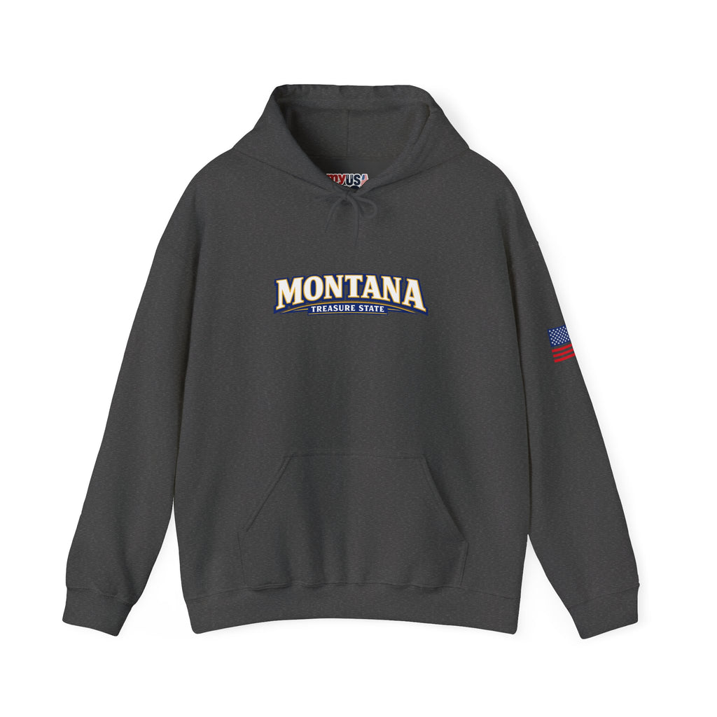 Montana Treasure State Heavy Blend Hooded Sweatshirt