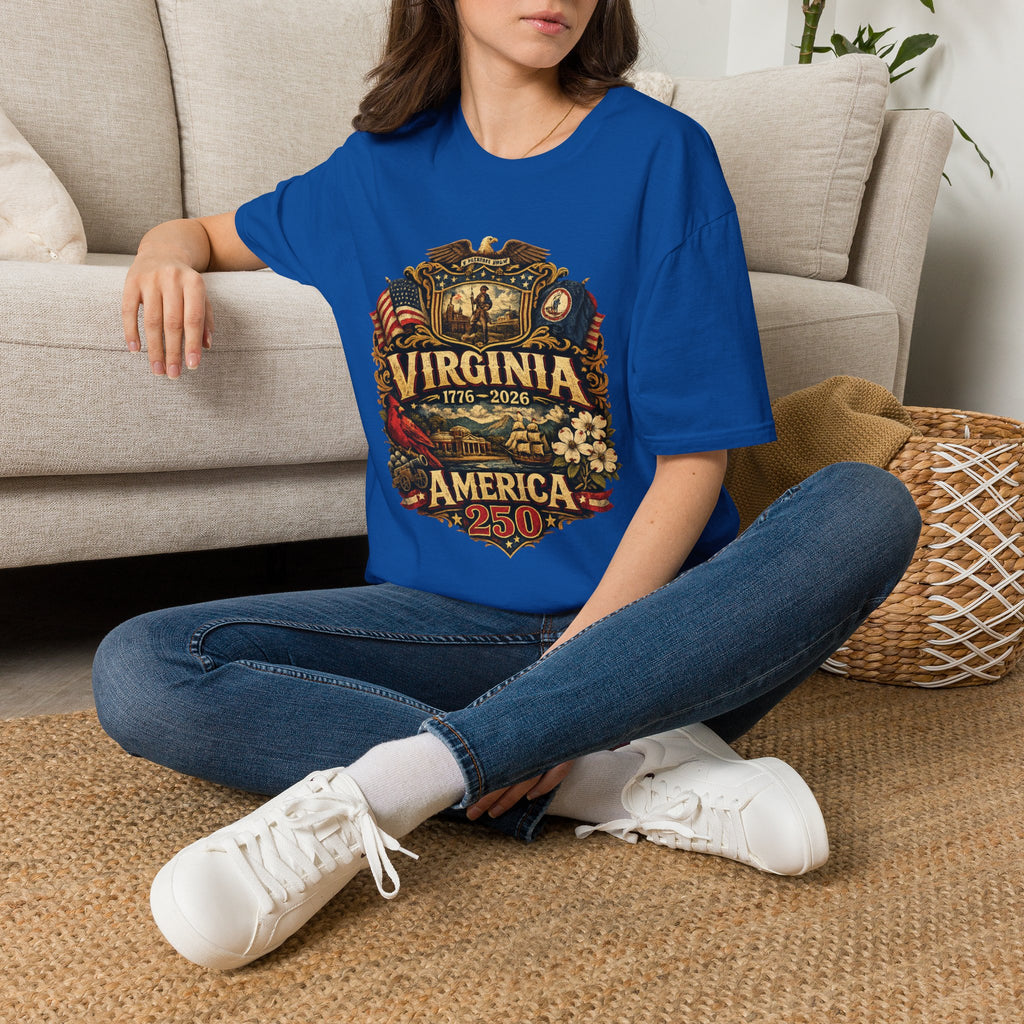 America 250 Co Virginia 250th Anniversary T-Shirt - Commemorative State Pride Tee
