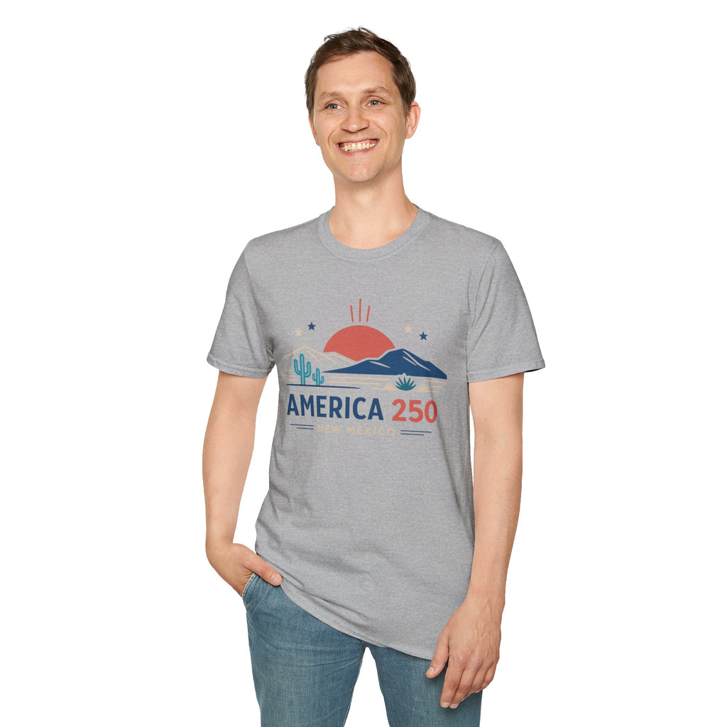 America 250 T-Shirt — New Mexico Desert Sunrise Graphic Tee