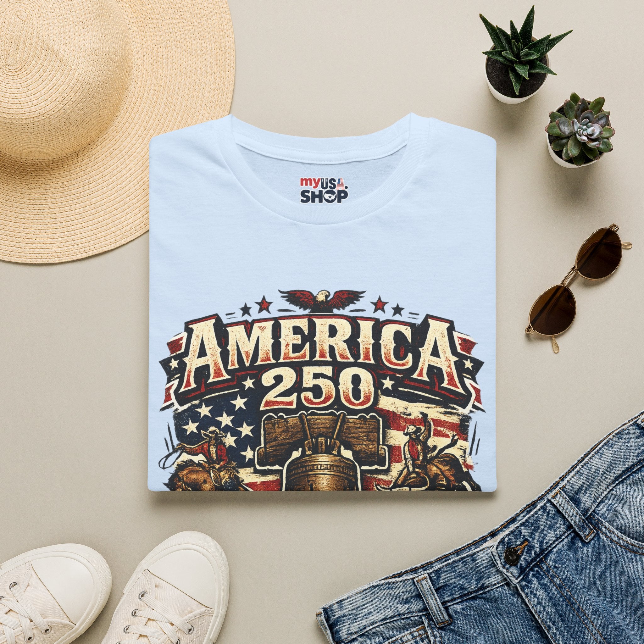 America 250 Pennsylvania TShirt — Western Rodeo Liberty Bell Graphic Tee