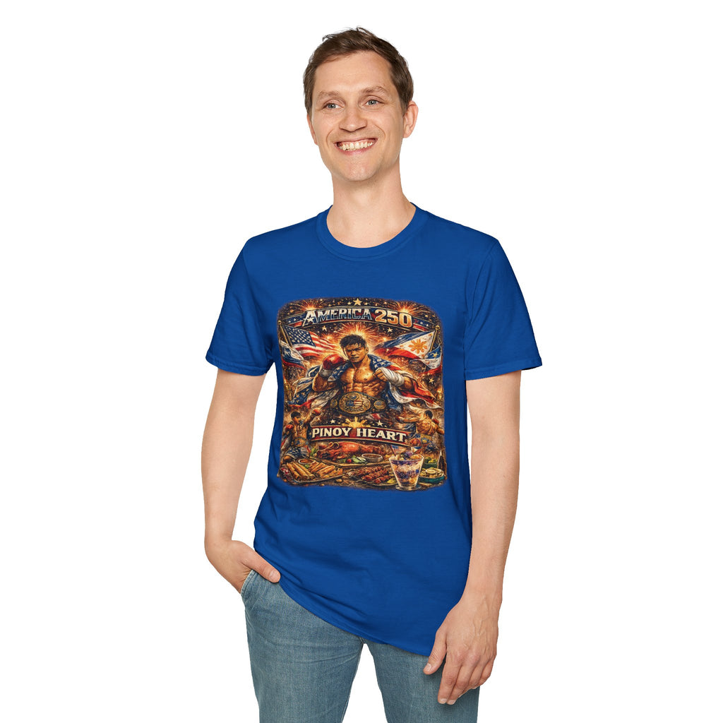 Filipino Pride 'Pinoy Heart' Graphic — America 250 Patriotic Design