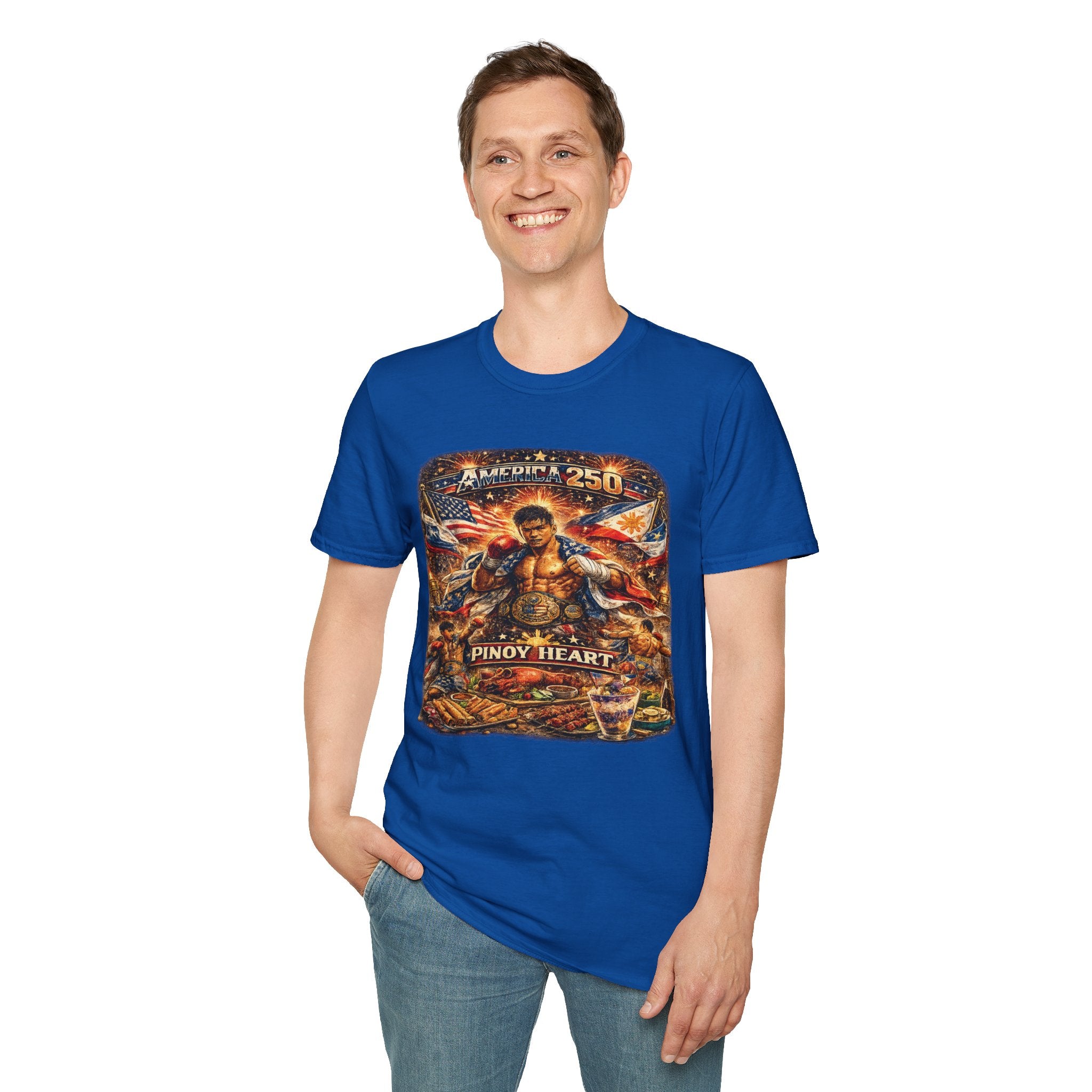 Filipino Pride 'Pinoy Heart' Graphic — America 250 Patriotic Design