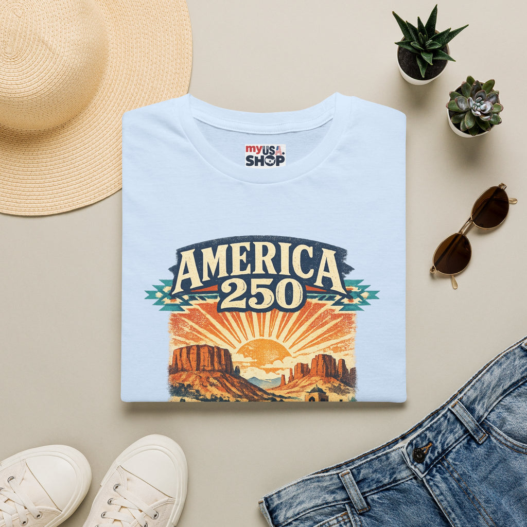 America 250 x New Mexico — Vintage Desert Sunset