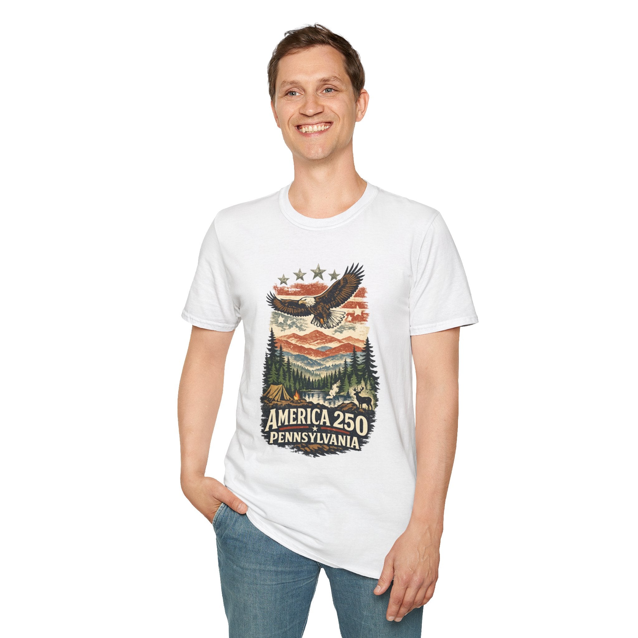 Pennsylvania America 250 Shirt — Wilderness Eagle Outdoor Graphic Tee
