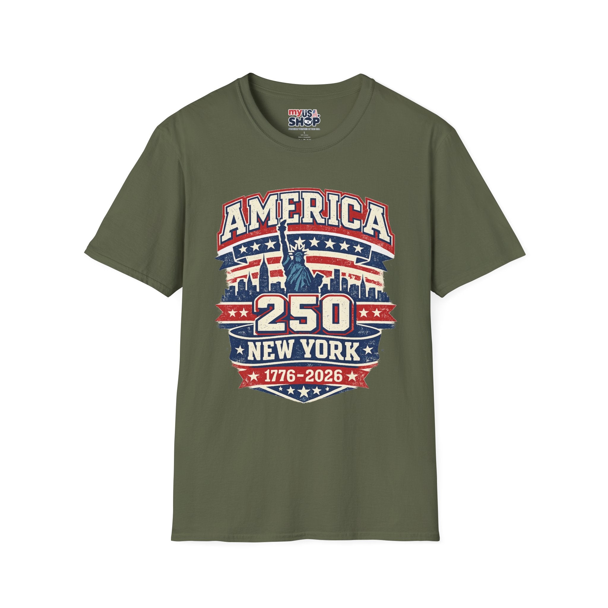 America 250 New York — 1776-2026 Patriotic Tee