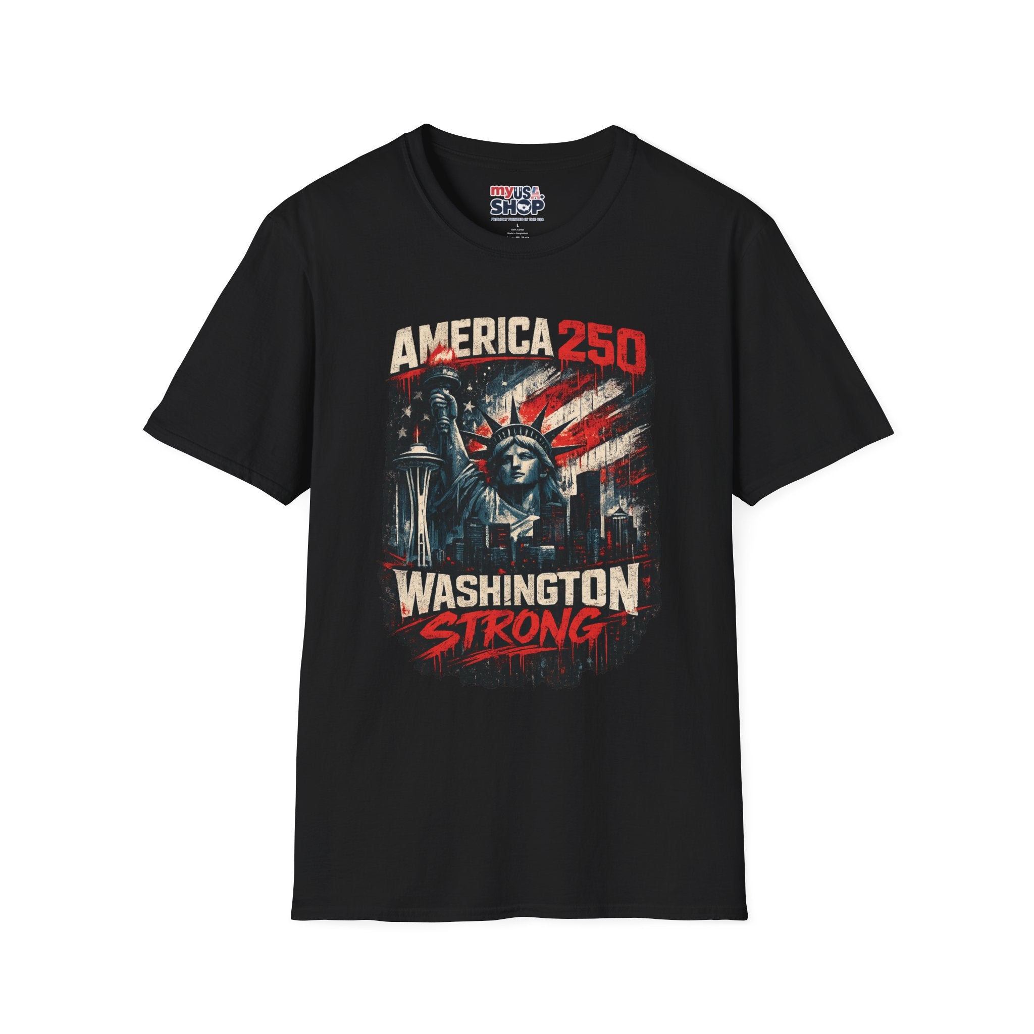 America 250 Statue of Liberty T-Shirt — Washington Strong Patriotic Tee