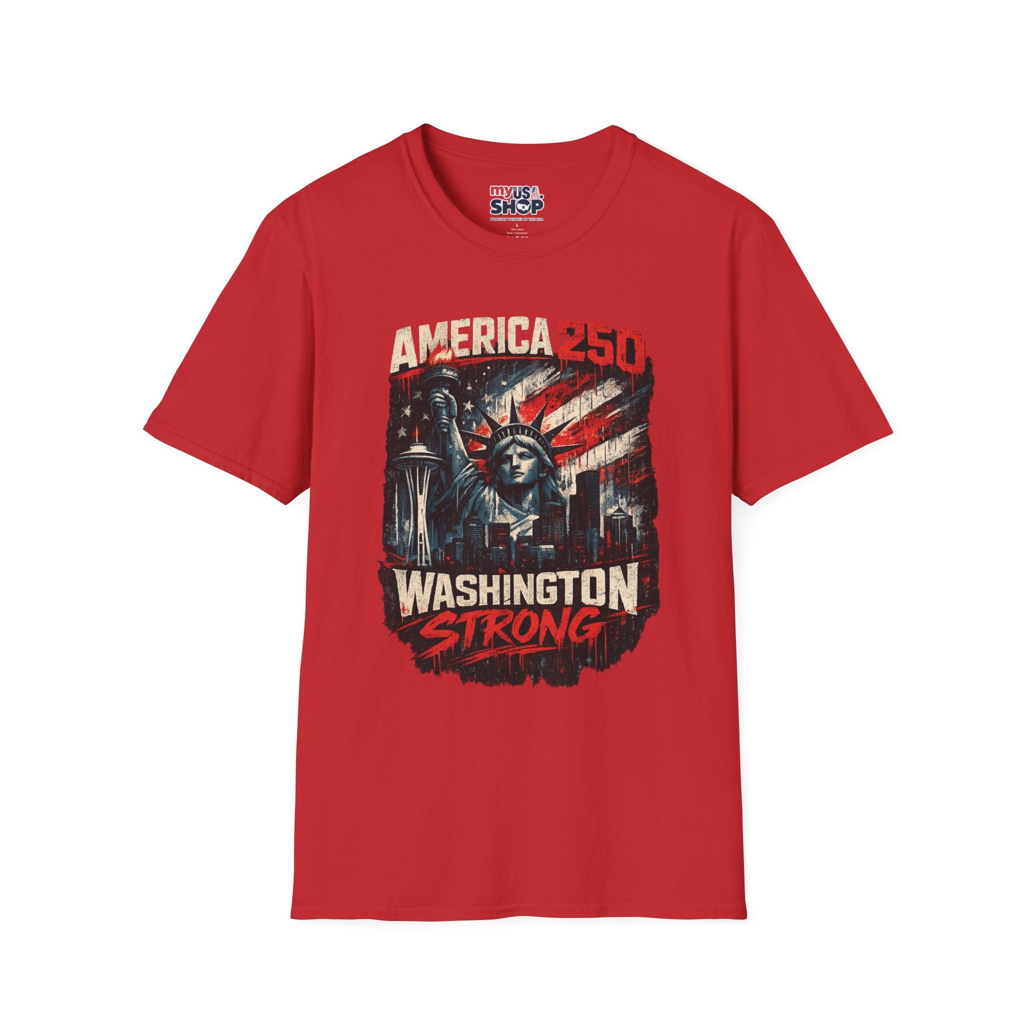 America 250 Statue of Liberty T-Shirt — Washington Strong Patriotic Tee