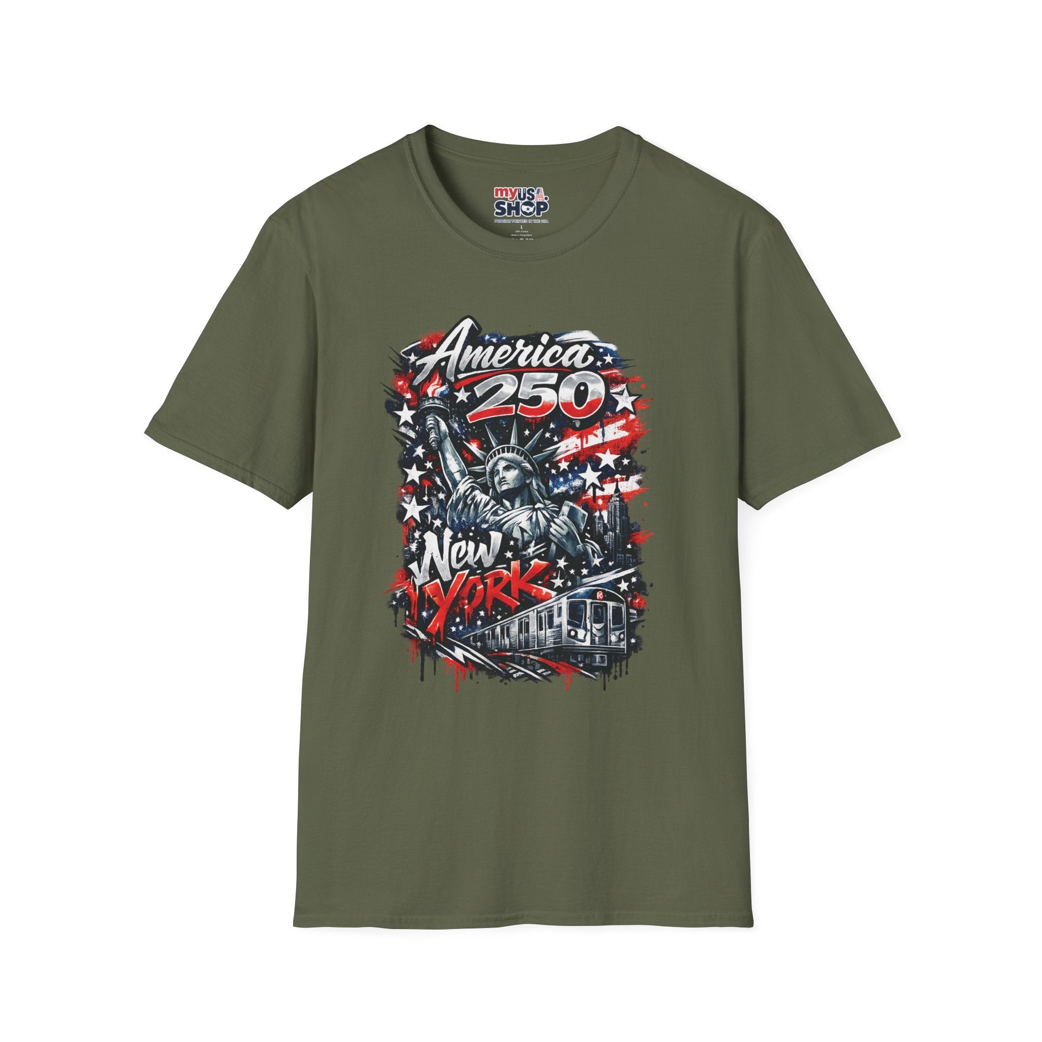 America 250 Statue of Liberty T-Shirt — Patriotic New York 250th Anniversary Tee
