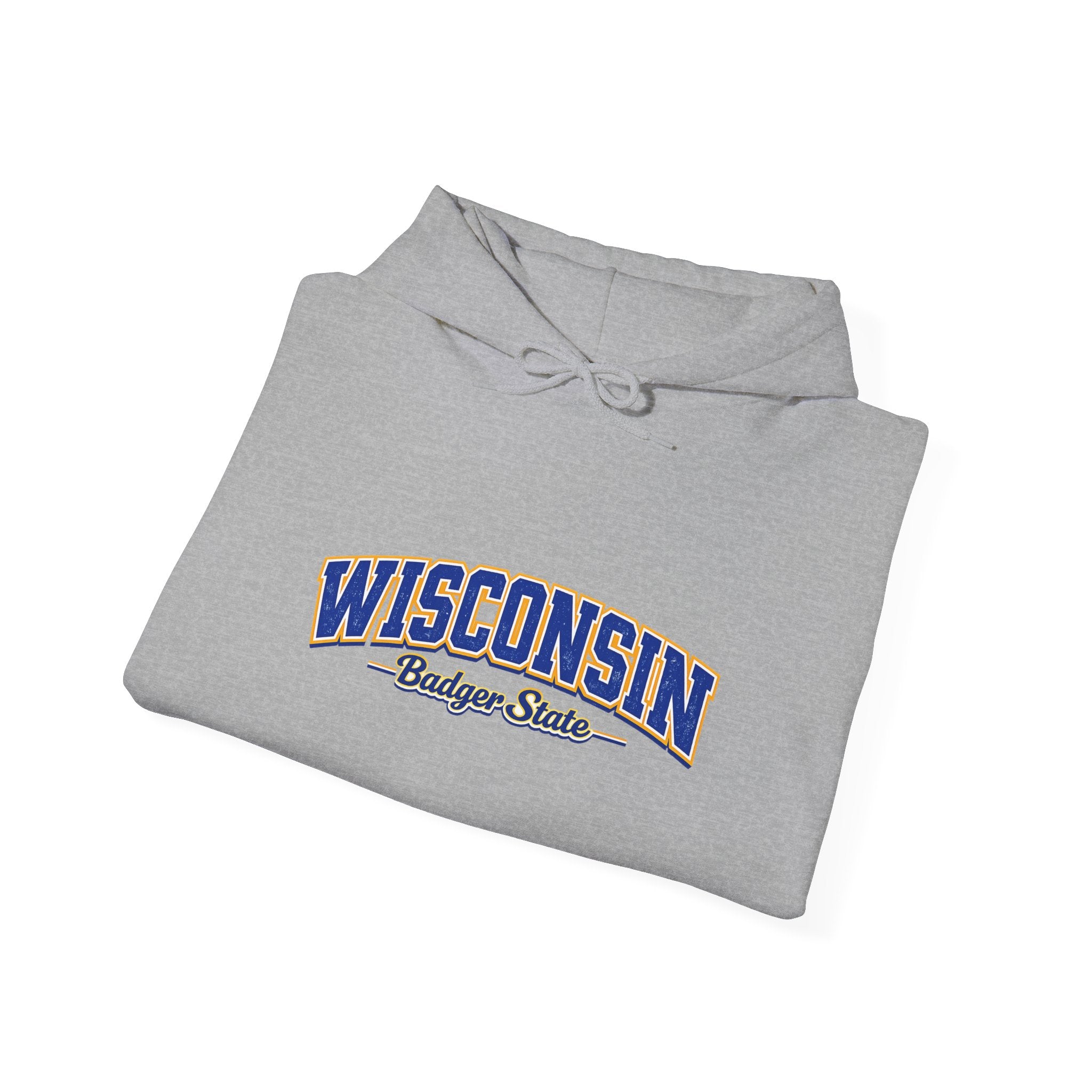 Wisconsin Badger State Heavy Blend Hooded Sweatshirt