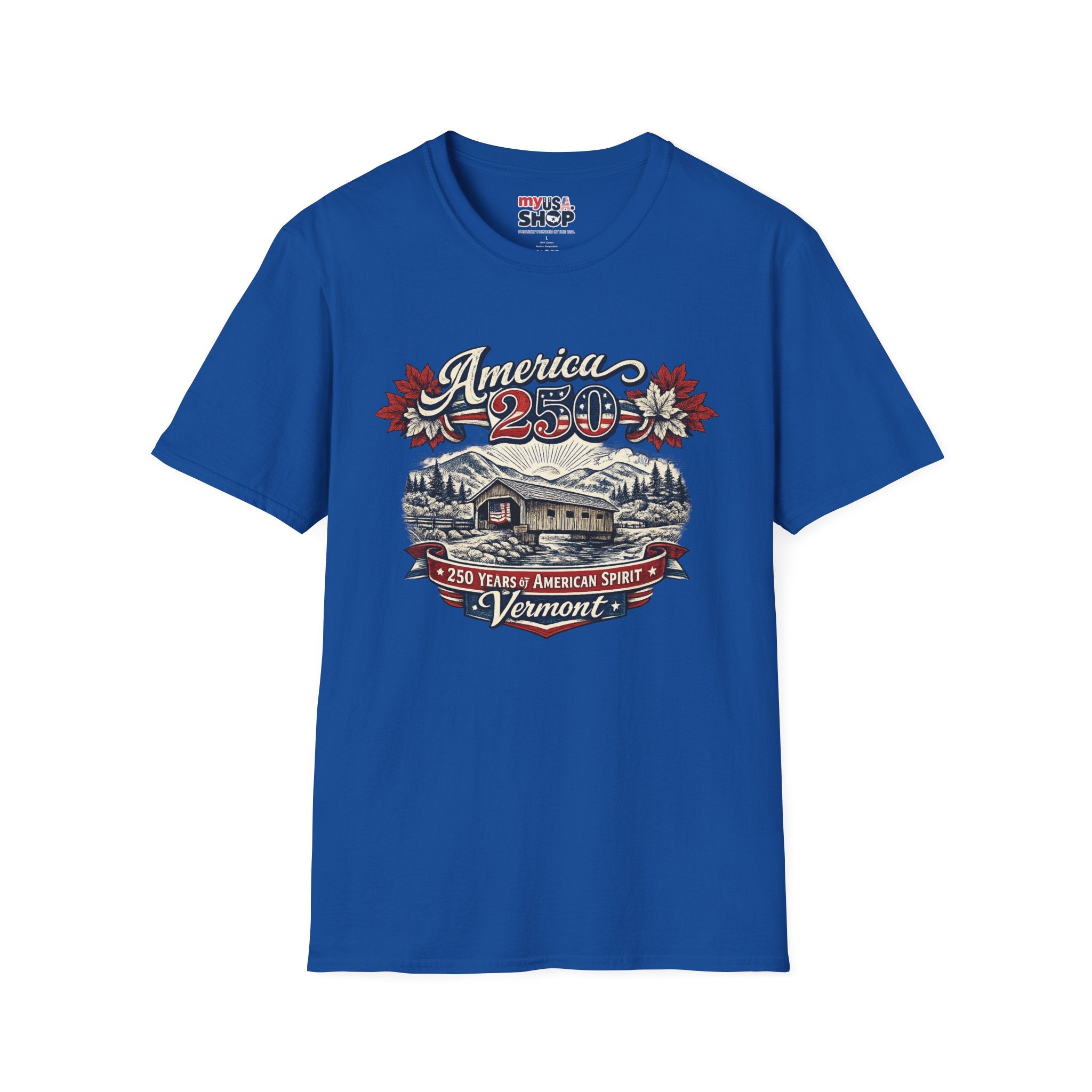 America 250 – Vermont 250 Years of American Spirit Vintage Tee Design