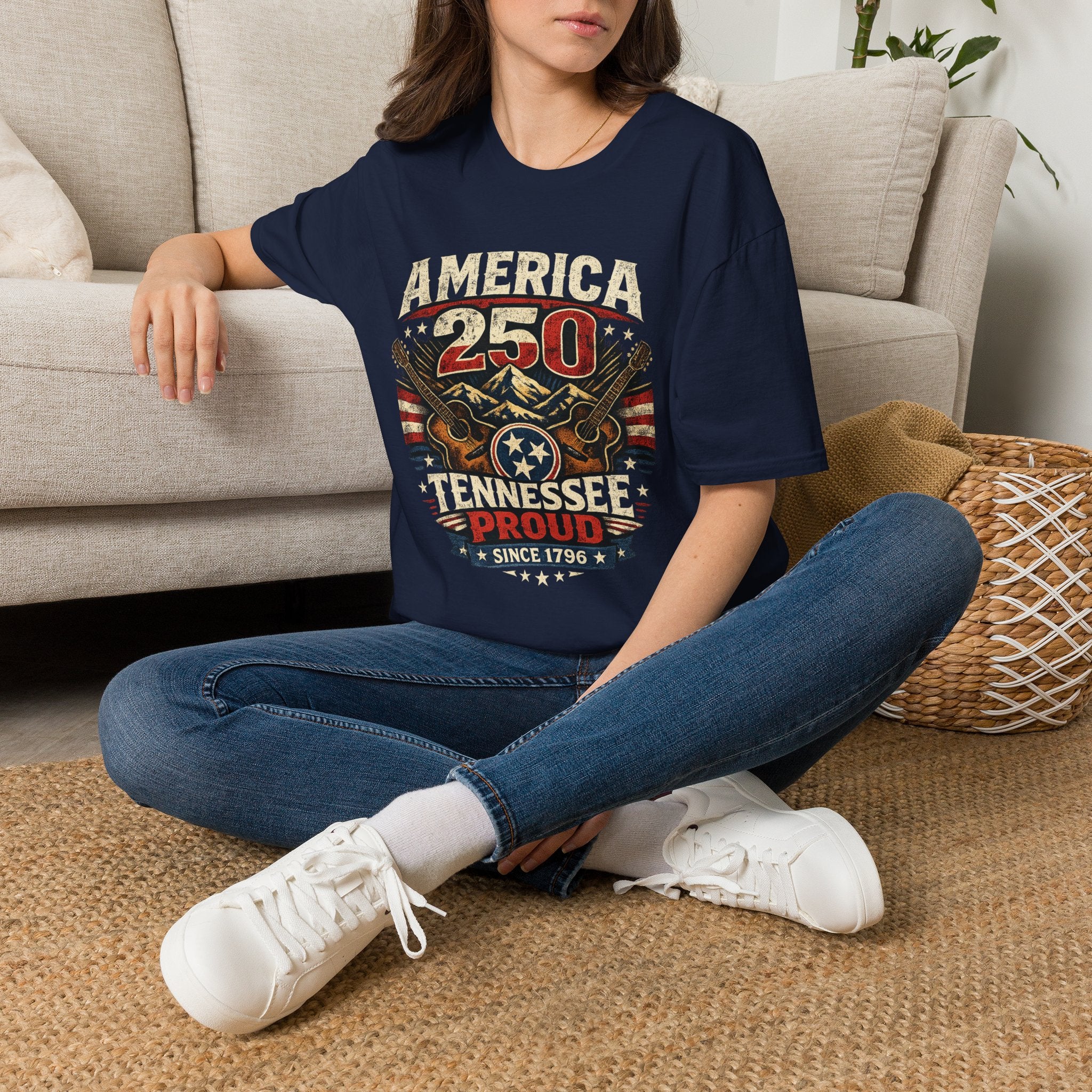America 250 Tennessee T-Shirt — Tennessee Proud Since 1796 Graphic Tee
