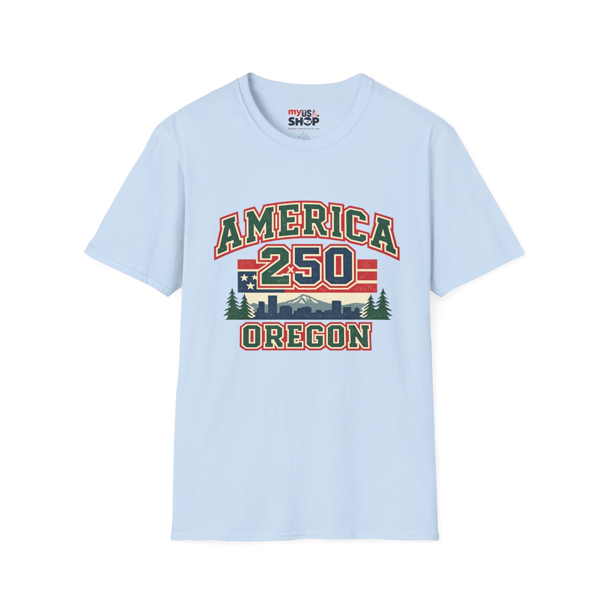 America 250 Shirt — Oregon Retro Collegiate Northwest Graphic Tee