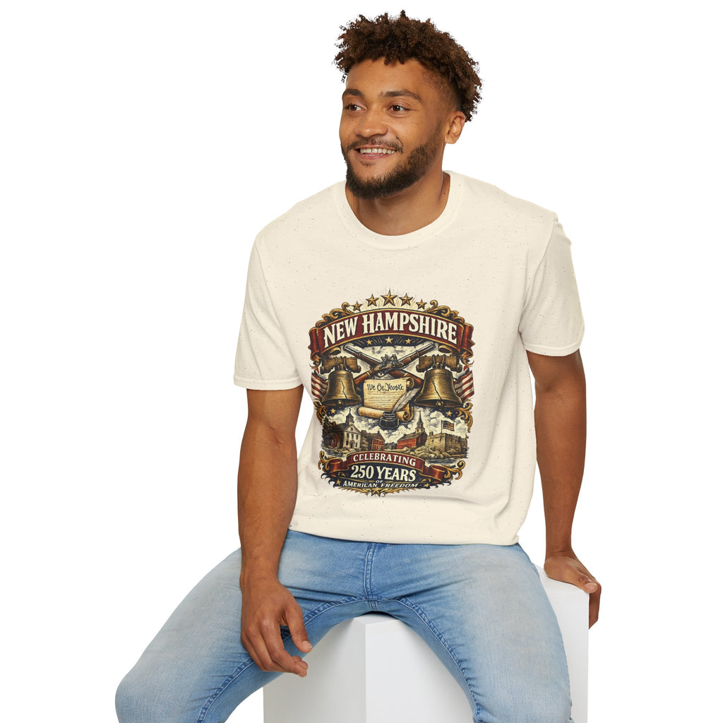 America 250 New Hampshire Heritage T-Shirt — We the People 250th Anniversary Vintage