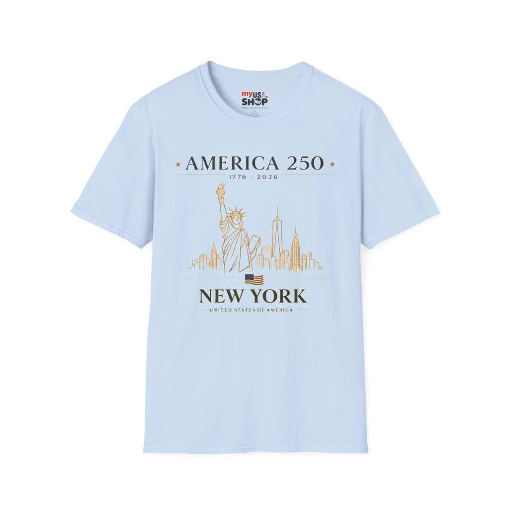 America 250 — USA Commemorative Tee (New York Statue of Liberty Design)