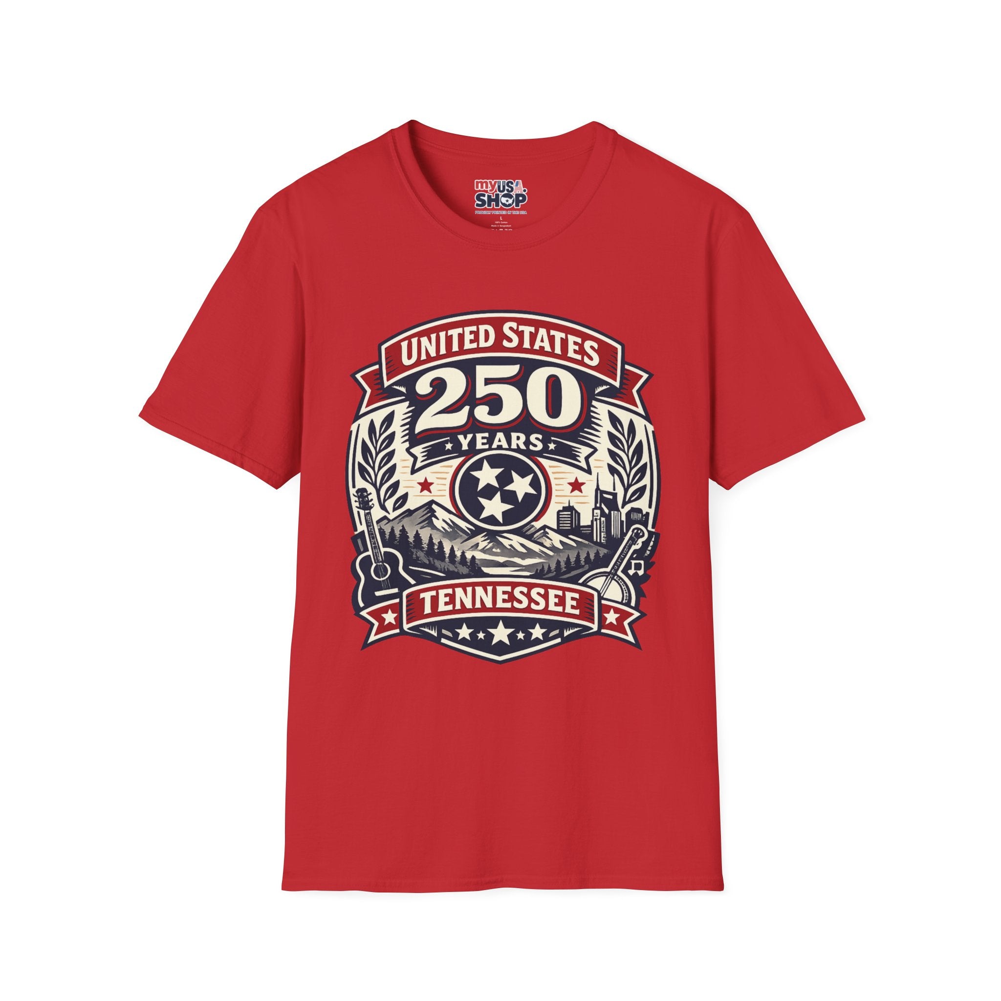 America 250 Tennessee T-Shirt — United States 250 Years Heritage Graphic Tee