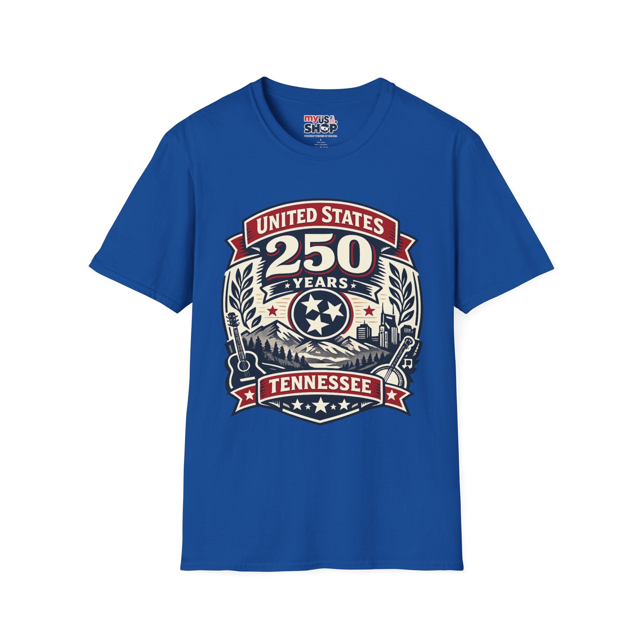 America 250 Tennessee T-Shirt — United States 250 Years Heritage Graphic Tee